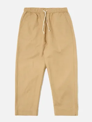 Universal Works Judo Pant in Sand Linen Cotton Suiting