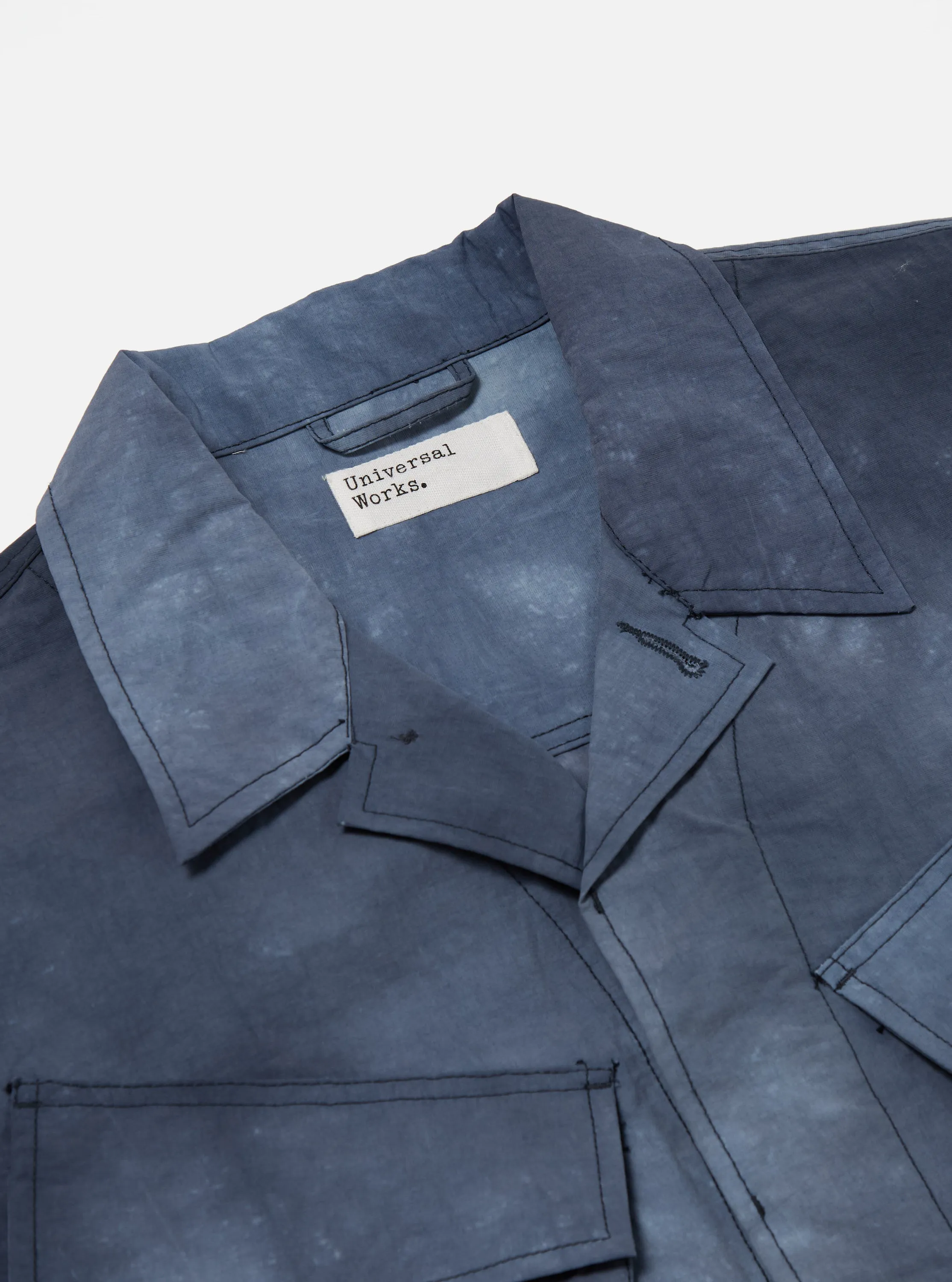 Universal Works Jungle Jacket in Navy Recycled Splash Nylon