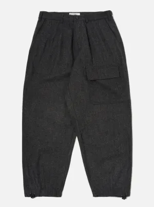 Universal Works Loose Pilot Trouser in Grey Anders Wool Upcycled