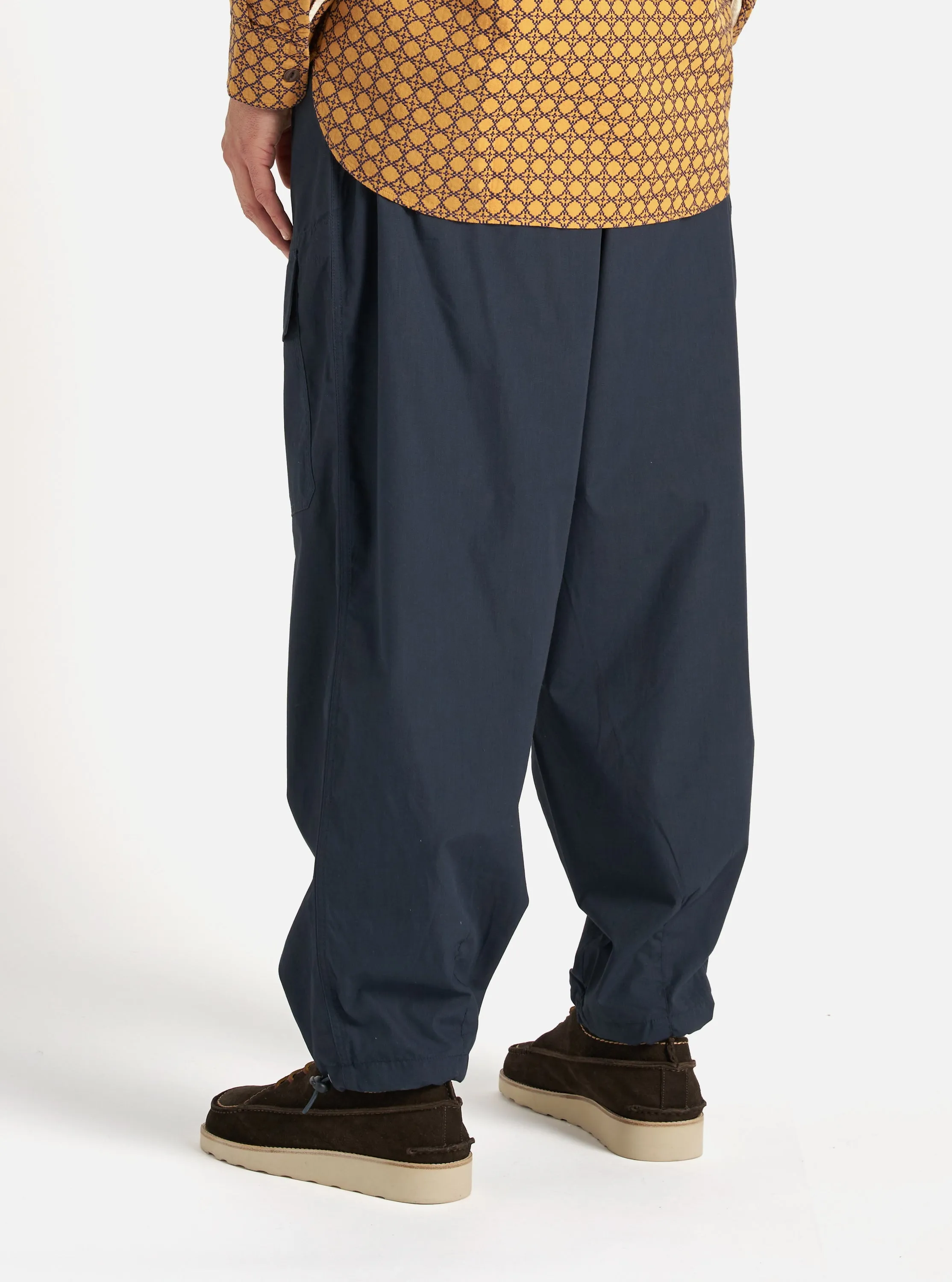 Universal Works Loose Pilot Trouser in Navy Recycled Polytech
