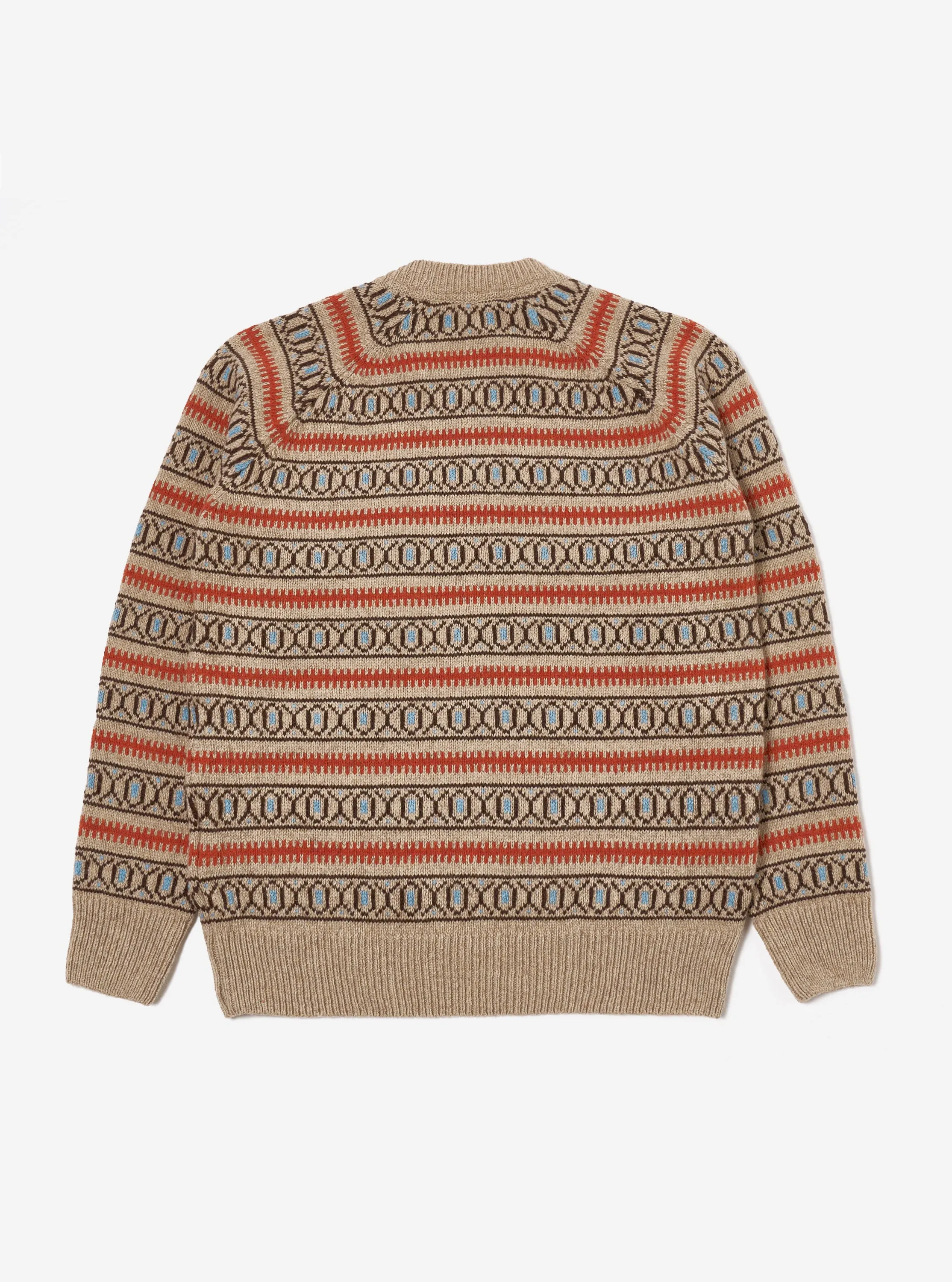 Universal Works Loose Pocket Crew in Oatmeal Eco Wool