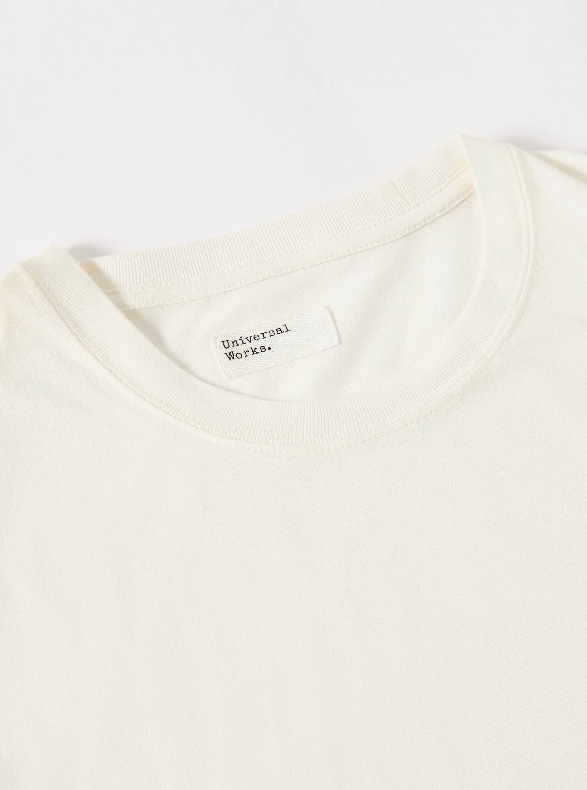 Universal Works Loose Tee in Ecru Single Jersey