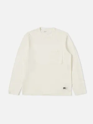 Universal Works L/S Tee in Ecru Single Jersey