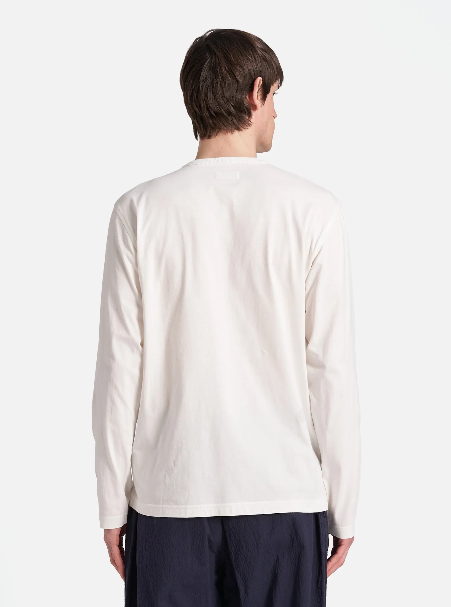 Universal Works L/S Tee in Ecru Single Jersey