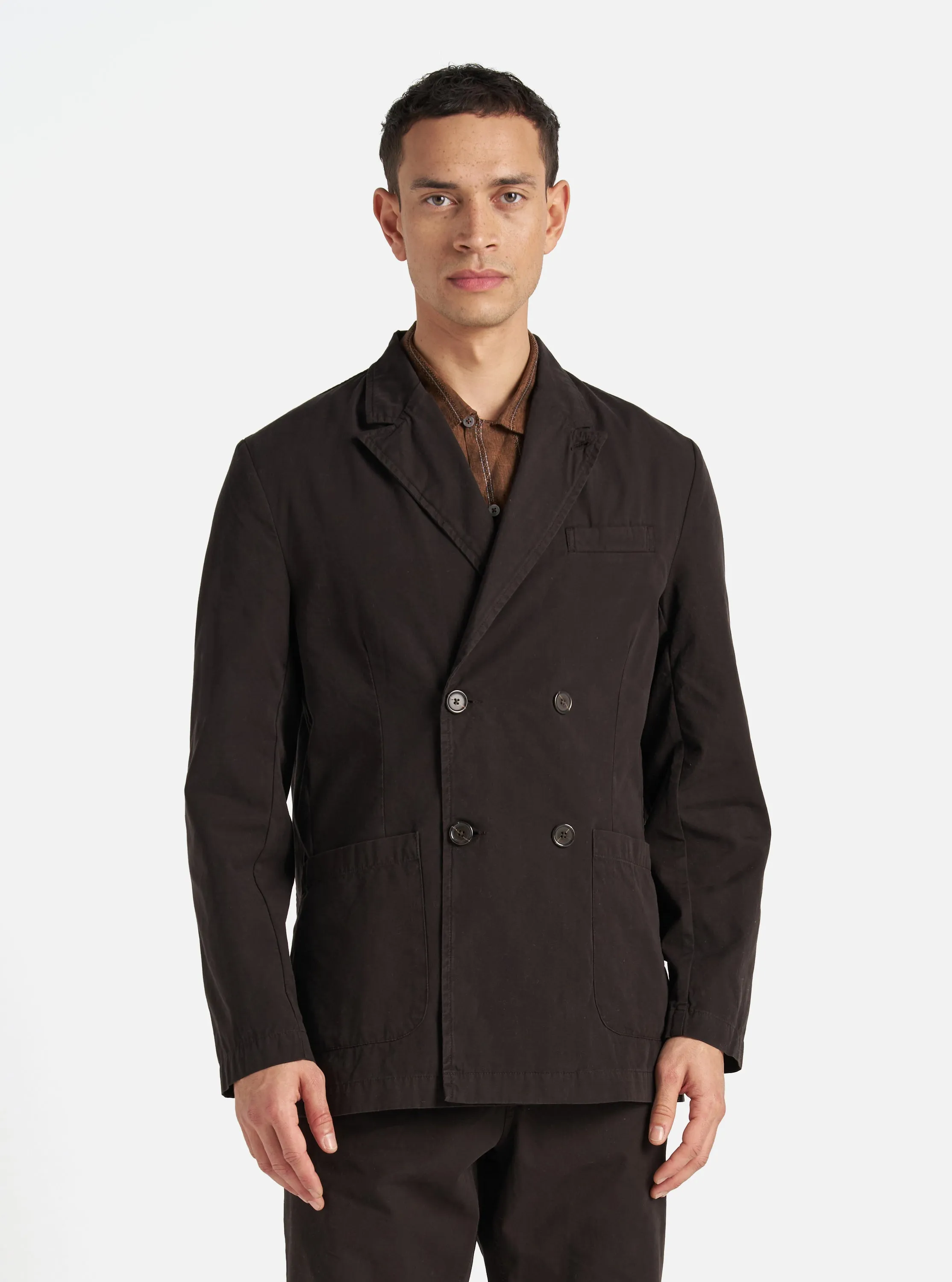 Universal Works Manor Jacket in Licorice Summer Canvas