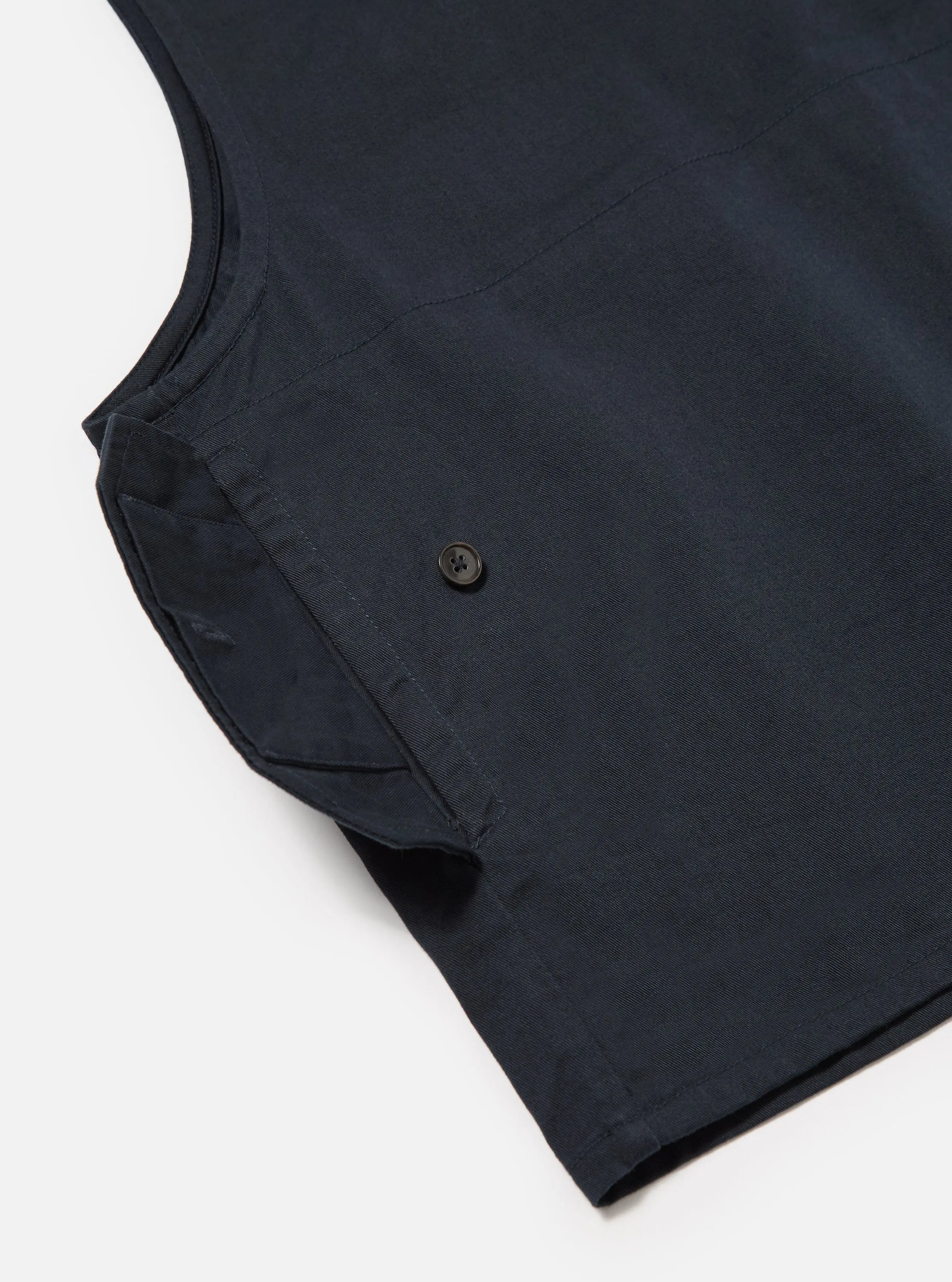 Universal Works Marine Gilet in Navy Twill/Badges