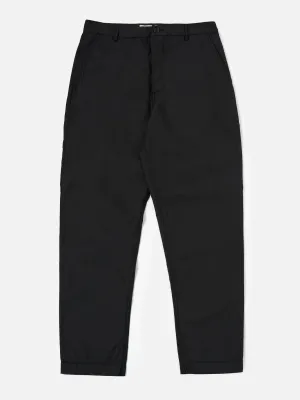 Universal Works Military Chino in Black Recycled Polytech