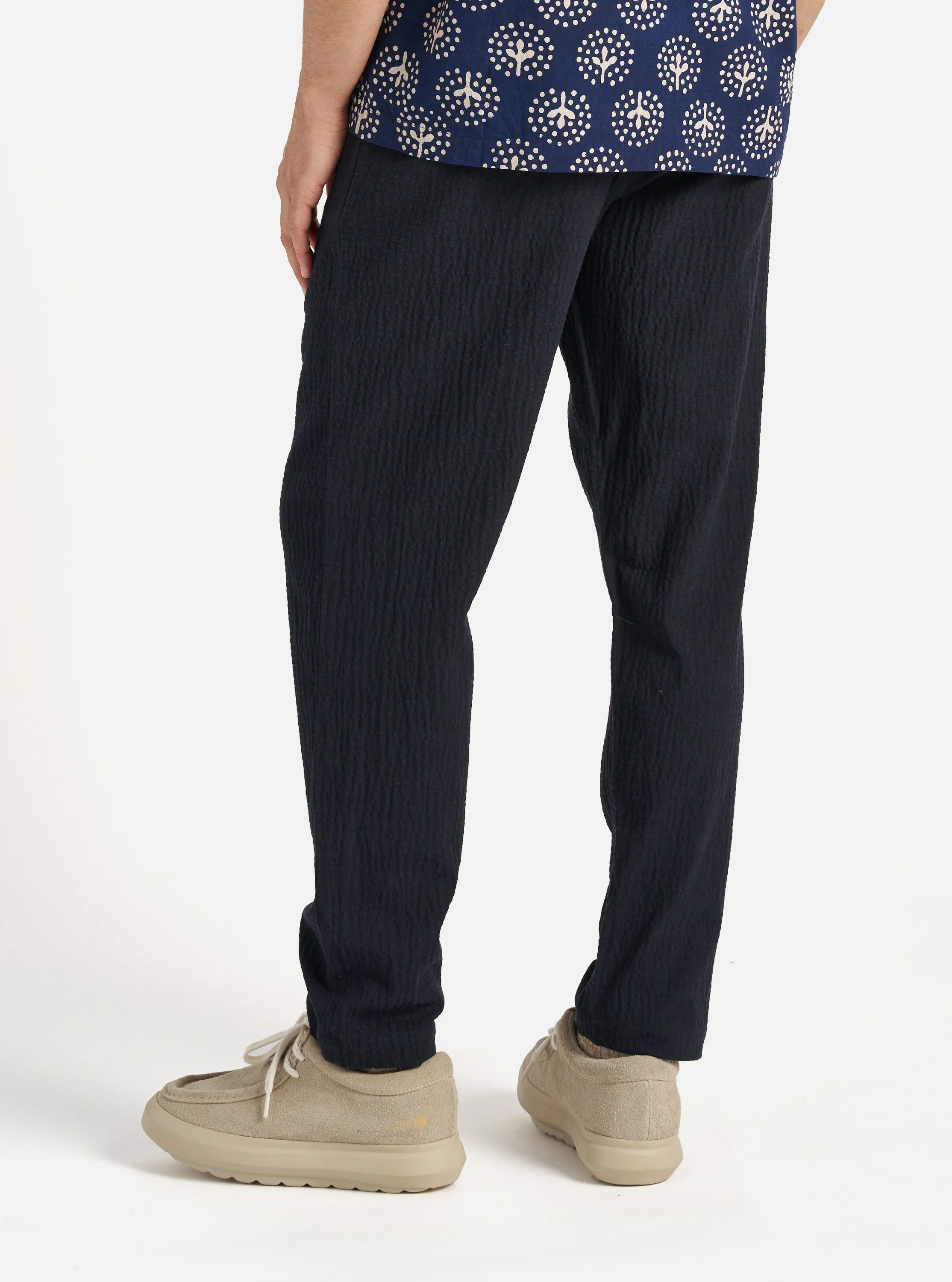Universal Works Military Chino in Dark Navy Ospina Cotton