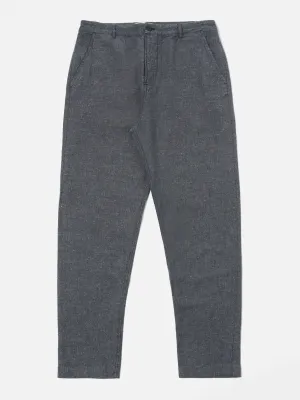 Universal Works Military Chino in Denim Lord Cotton Linen