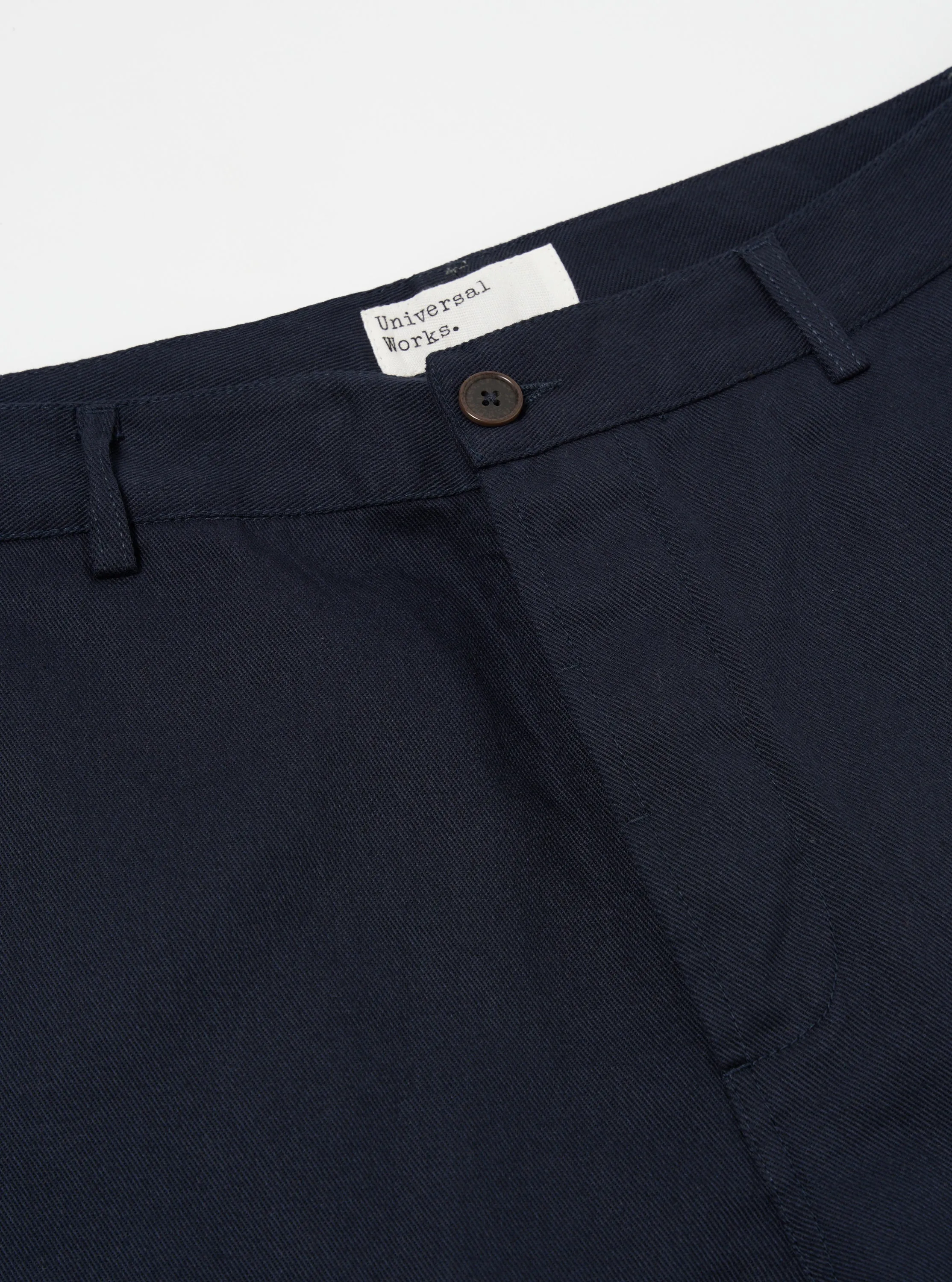 Universal Works Military Chino in Navy Works Twill