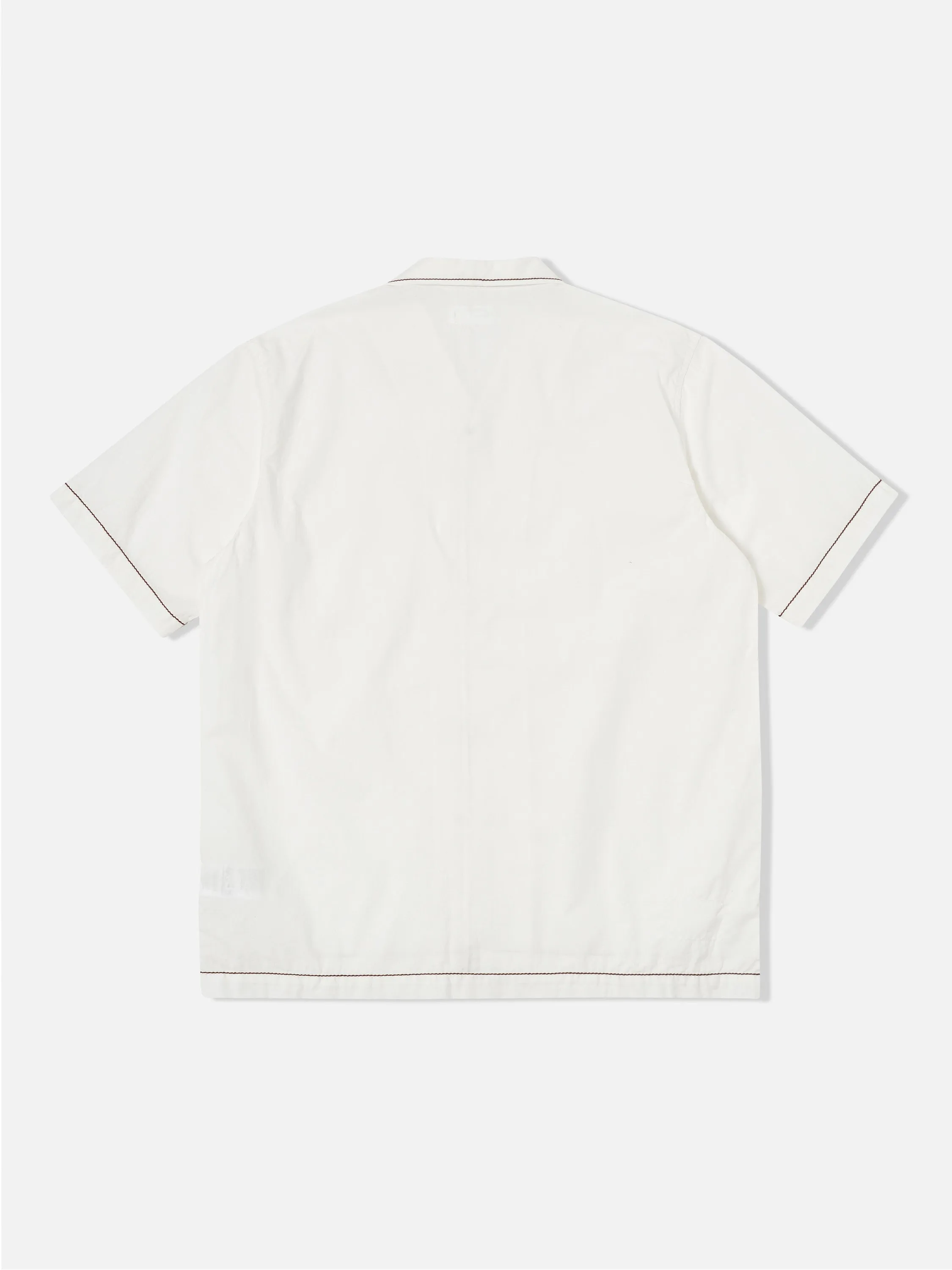 Universal Works Minari Shirt in Ecru Poplin