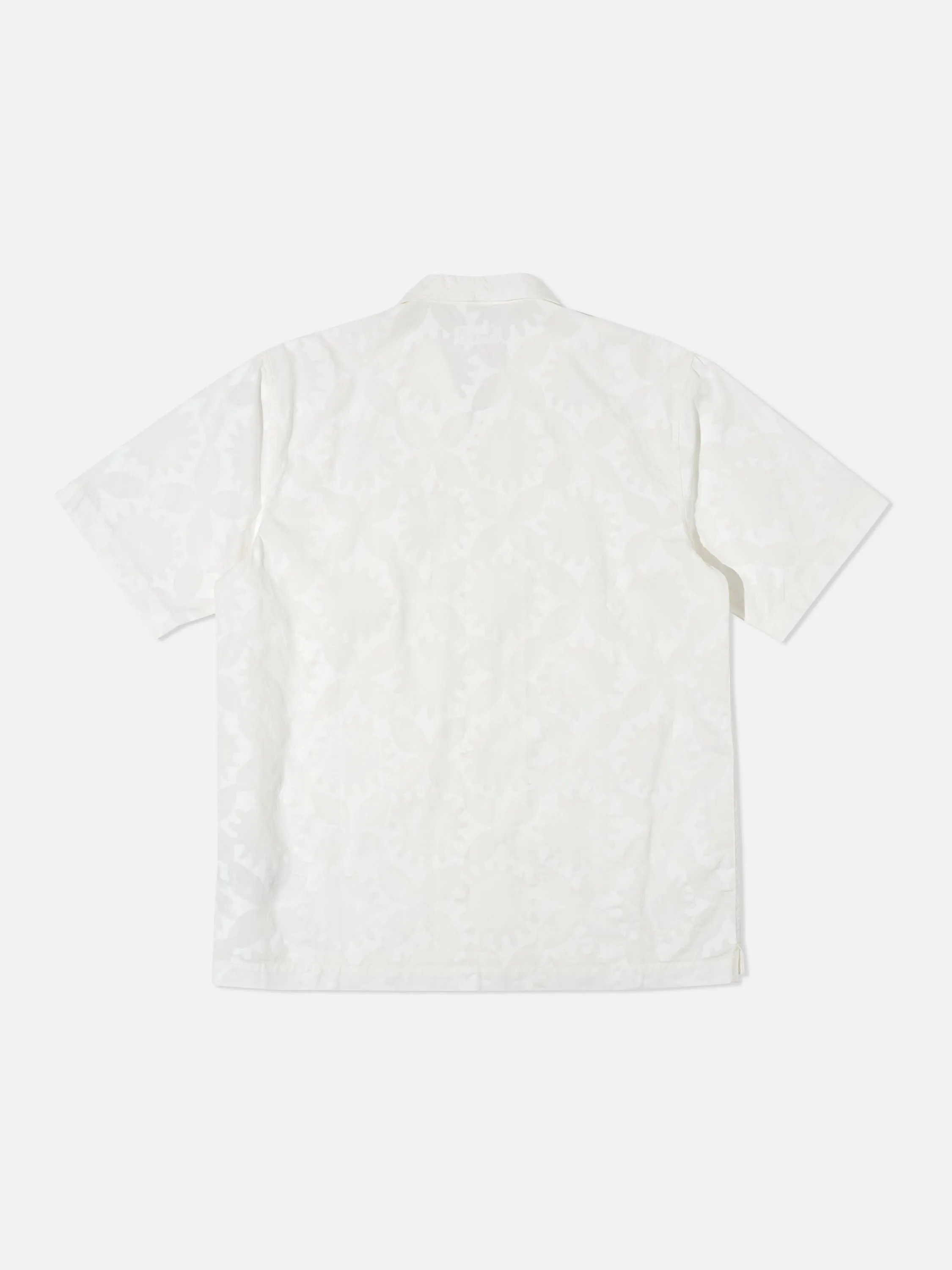 Universal Works Minari Shirt in Ecru Sun Print Poplin