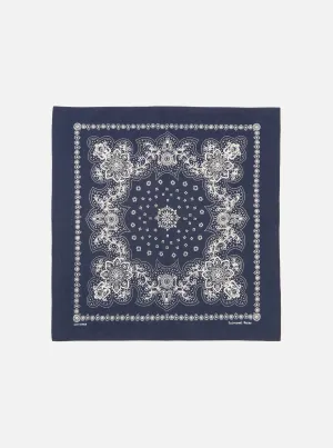 Universal Works Neckerchief in Navy Classic Bandana