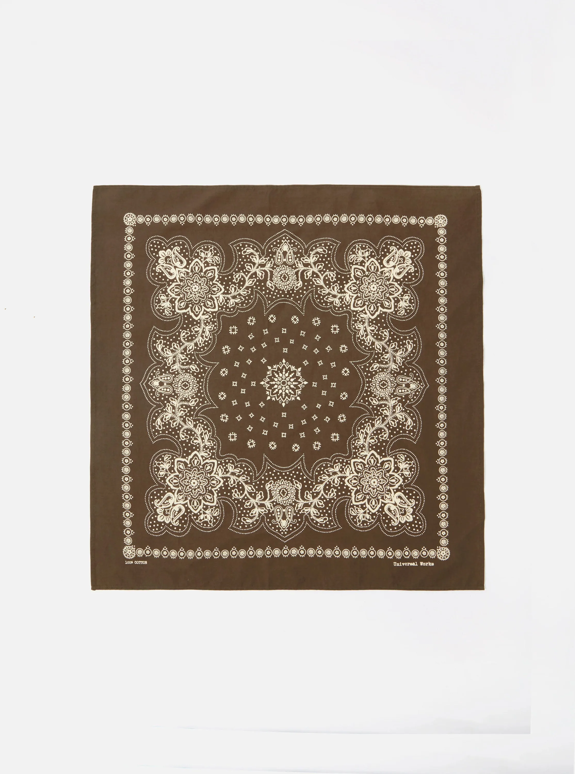 Universal Works Neckerchief in Olive Classic Bandana