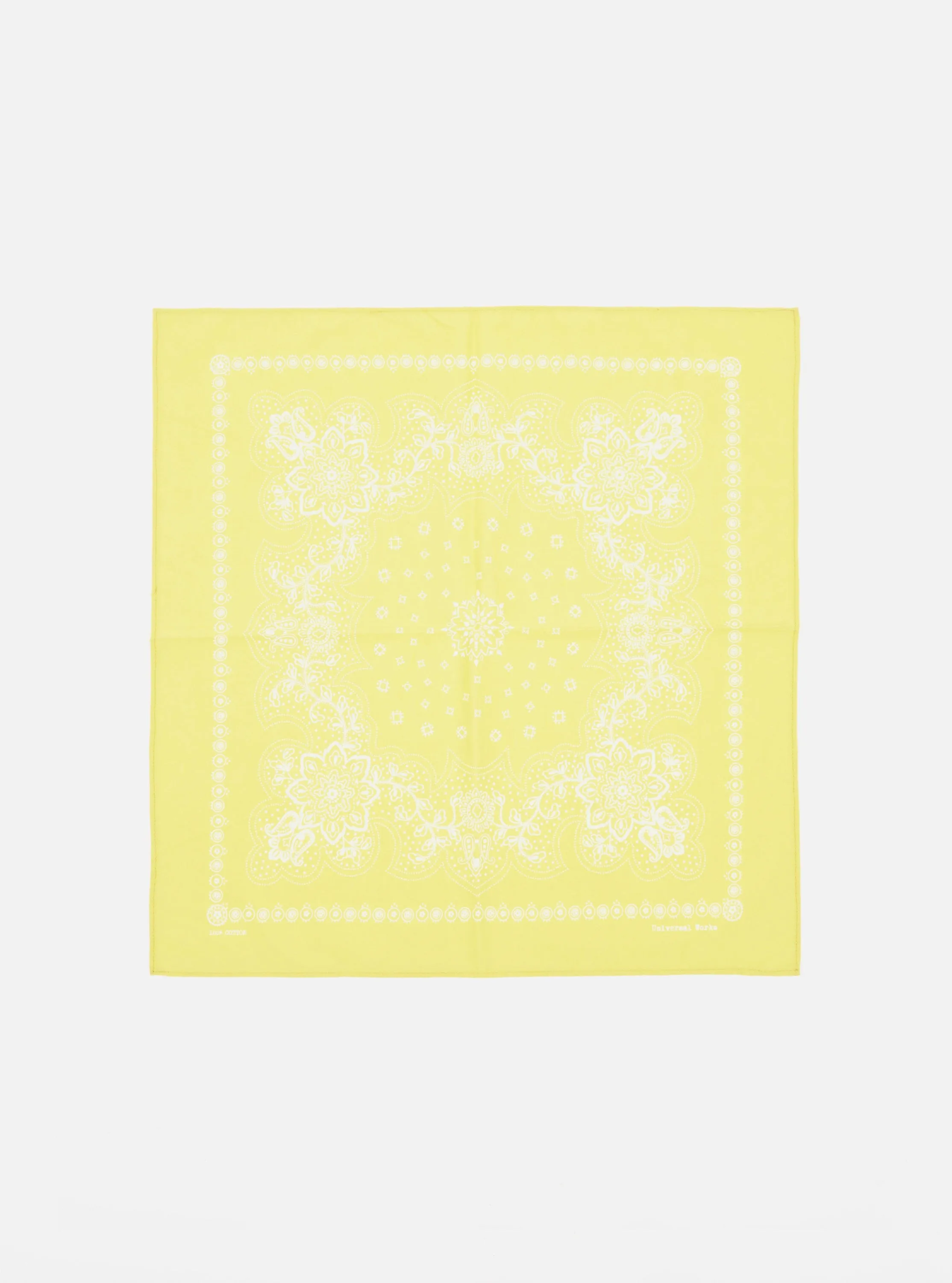 Universal Works Neckerchief in Yellow Classic Bandana