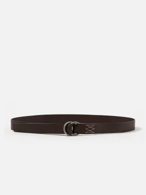 Universal Works O Ring Belt in Brown Leather