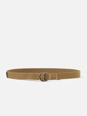 Universal Works O Ring Belt in Dark Sand Canvas