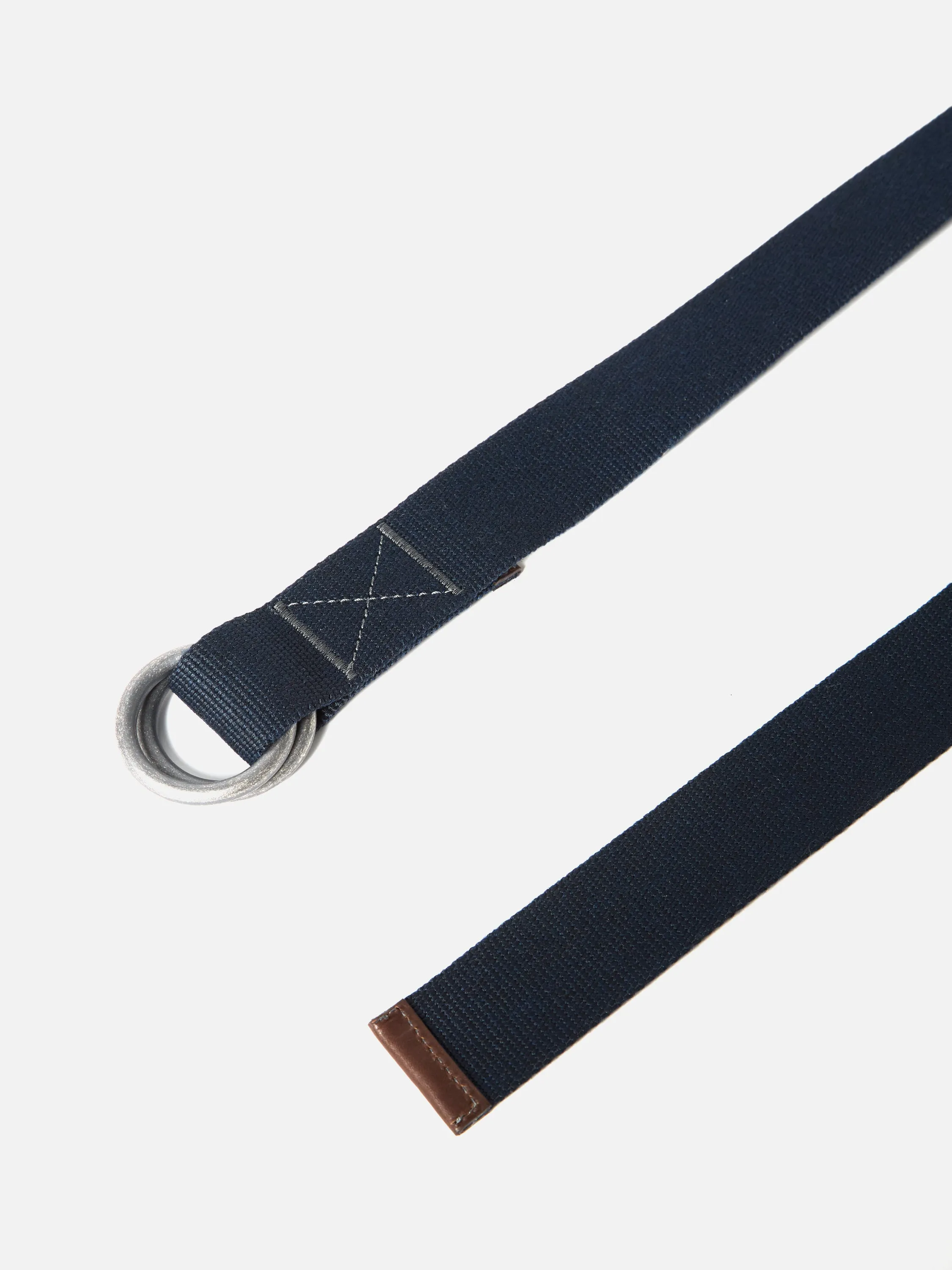 Universal Works O Ring Belt in Navy Canvas