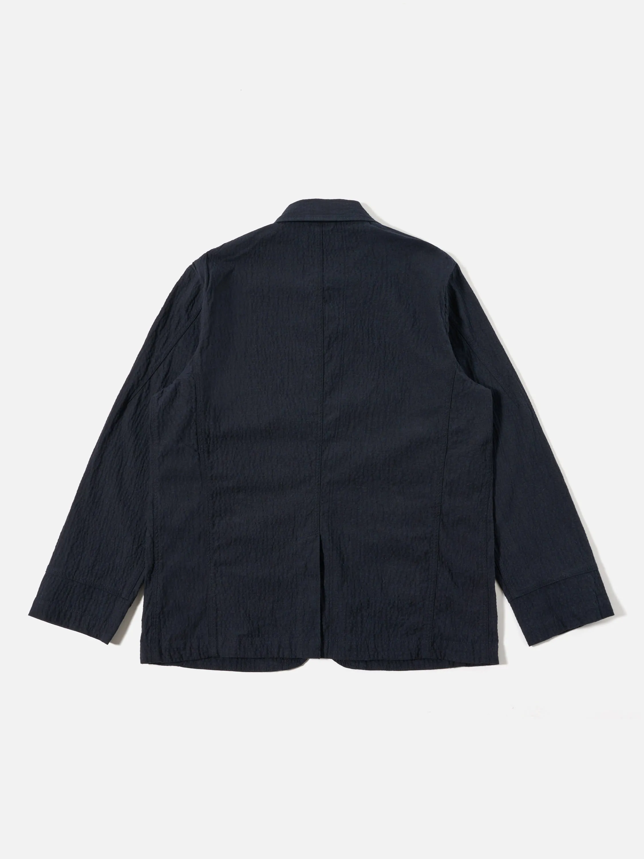 Universal Works Original Bakers Jacket in Dark Navy Ospina Cotton