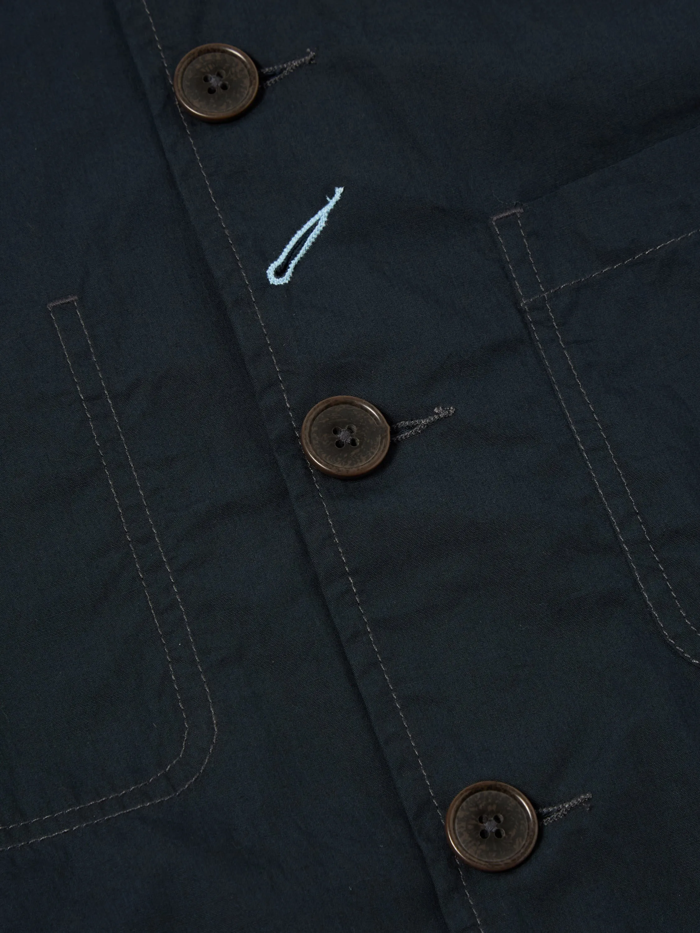 Universal Works Original Bakers Jacket in Navy Broad Cloth