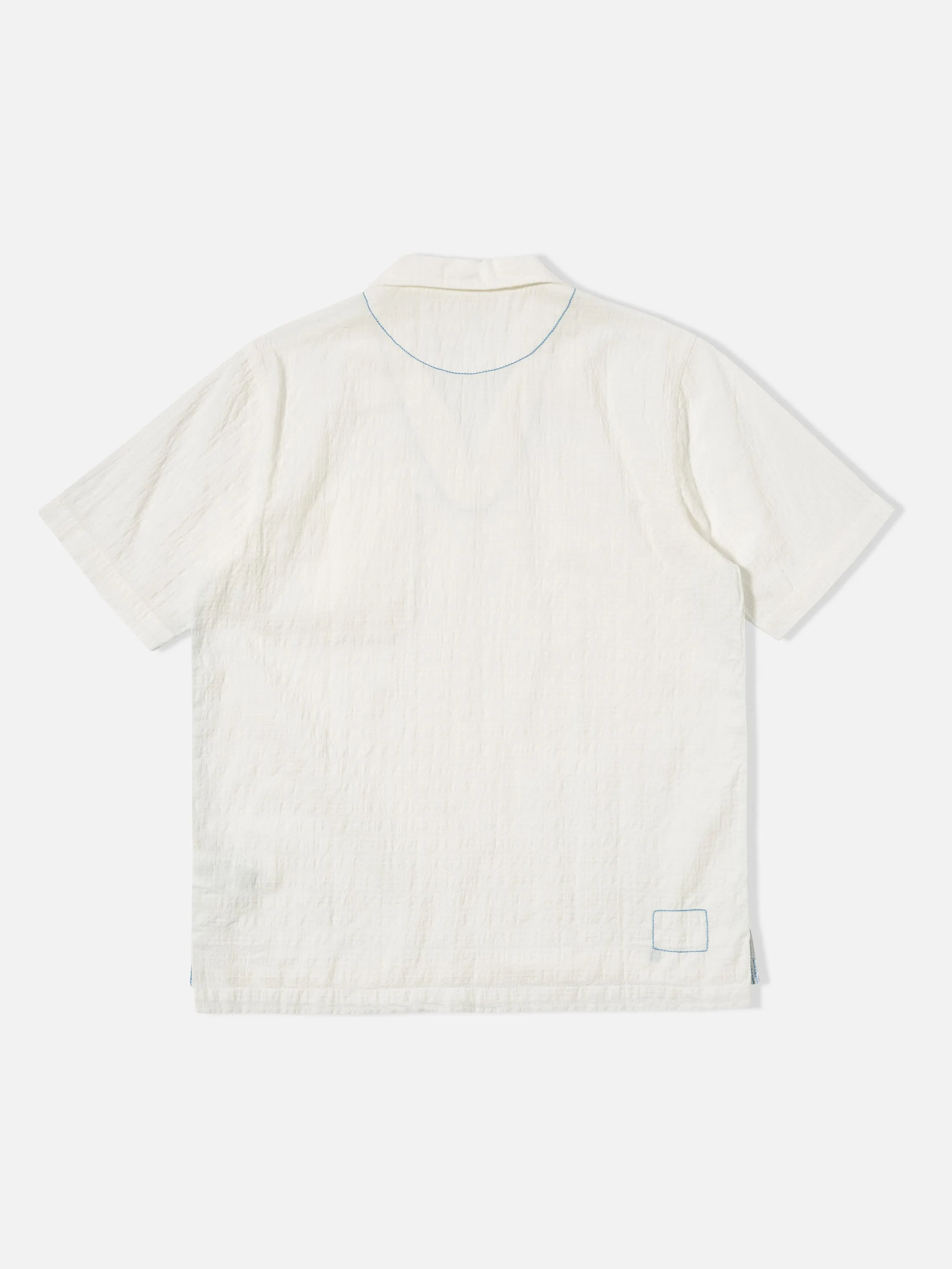 Universal Works Overhead Shirt in Ecru Dolly Stripe