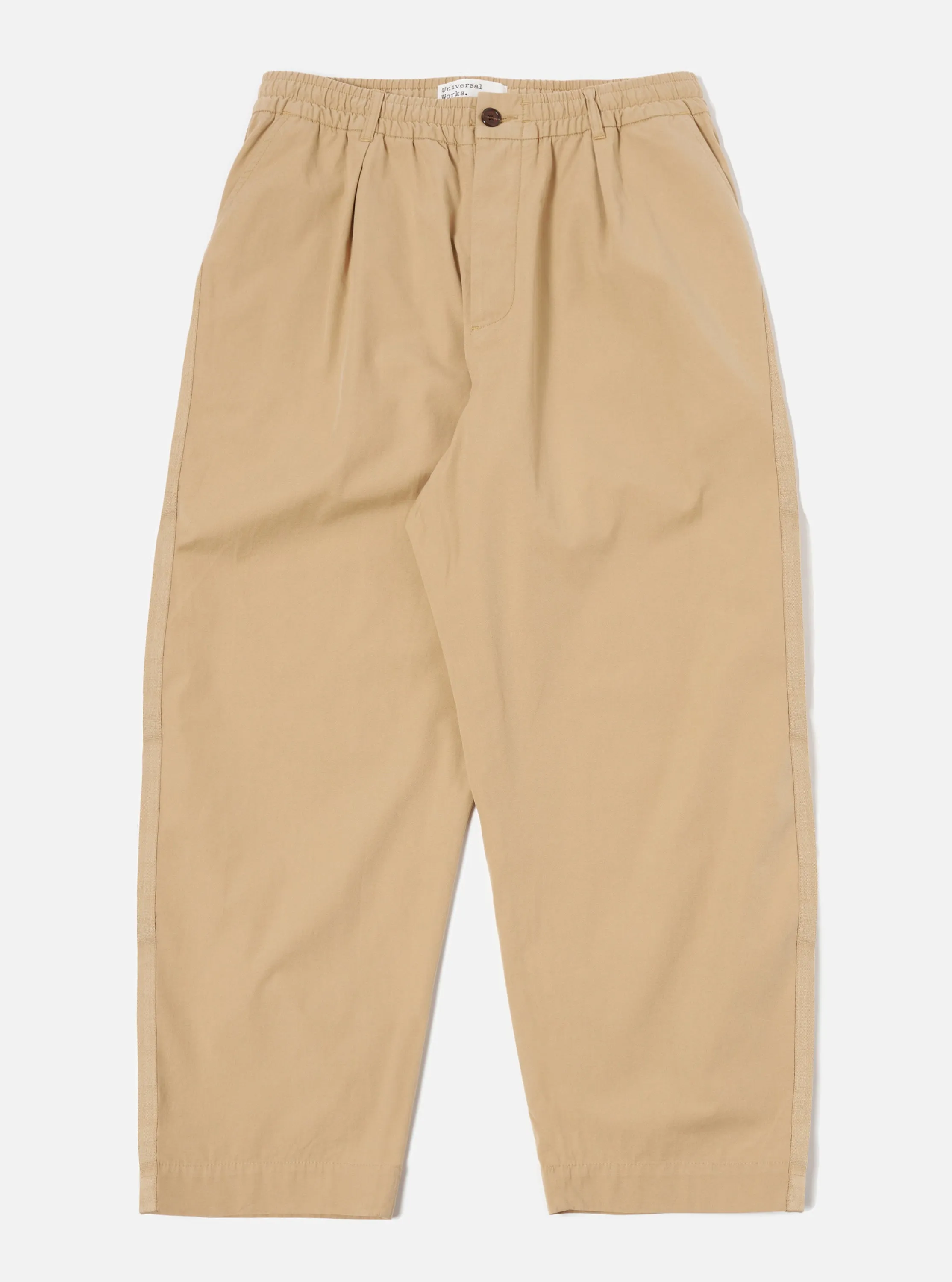 Universal Works Oxford Pant in Dark Sand Summer Canvas
