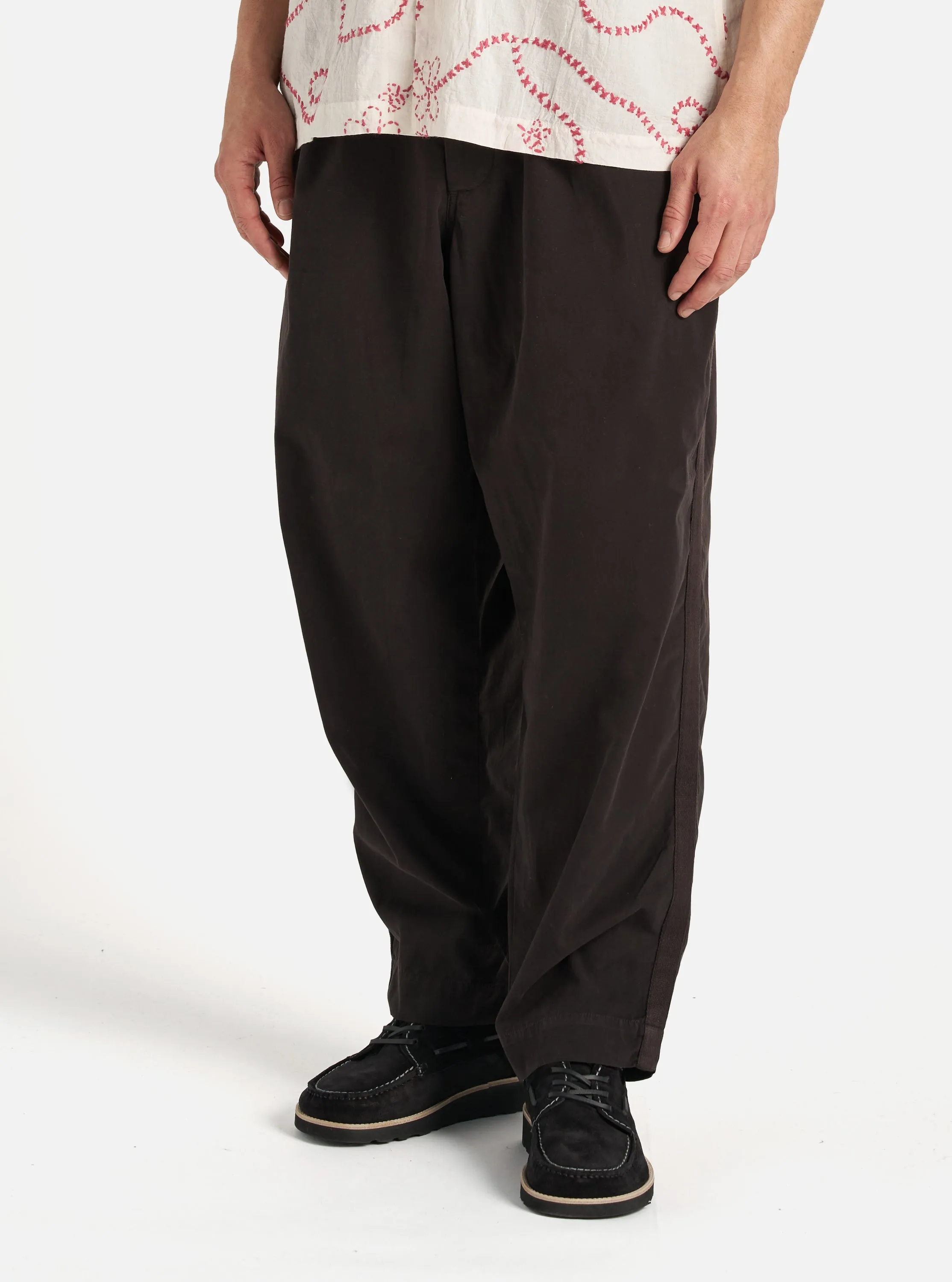 Universal Works Oxford Pant in Licorice Summer Canvas