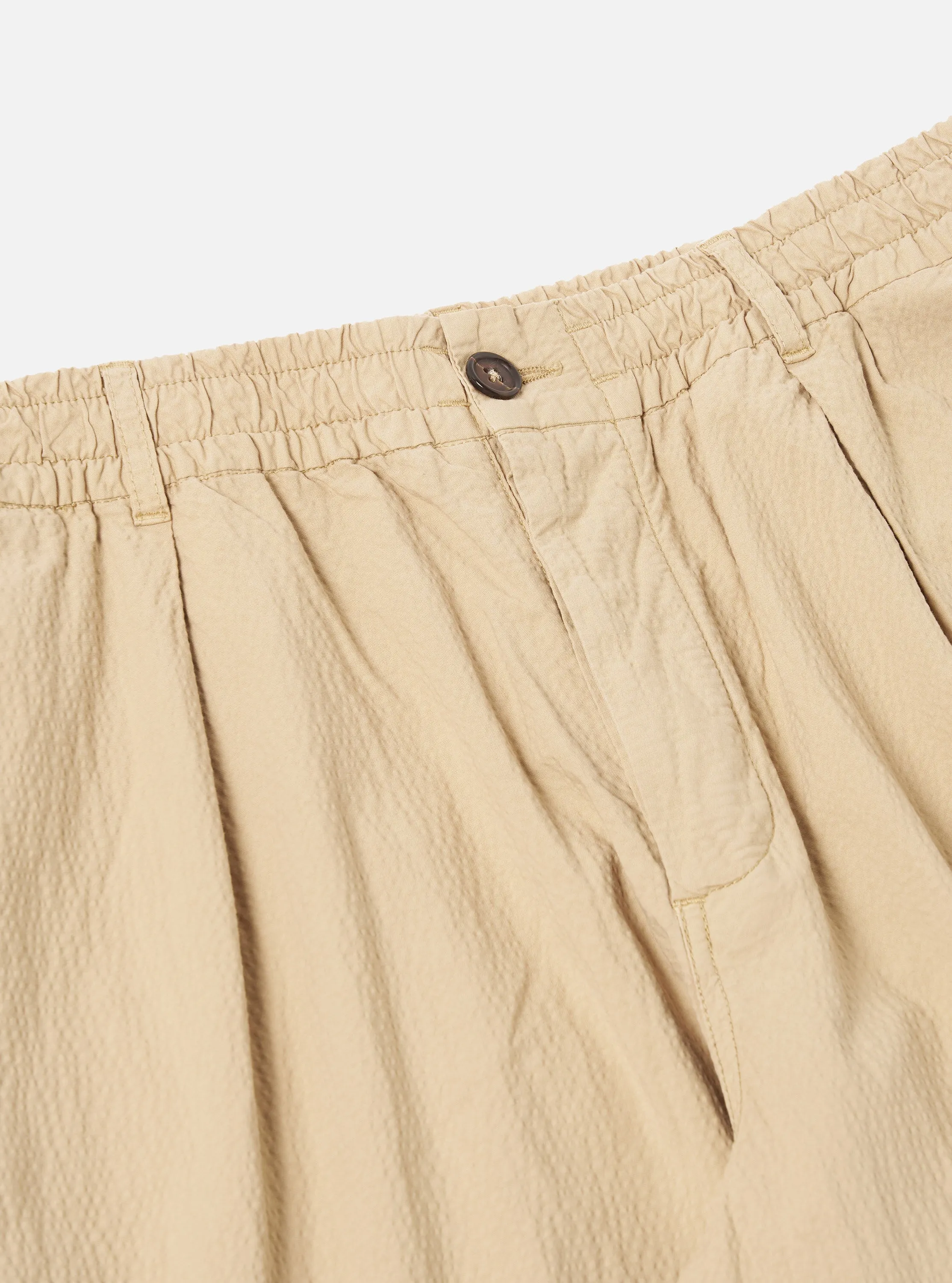 Universal Works Oxford Pant in Sand Seersucker II