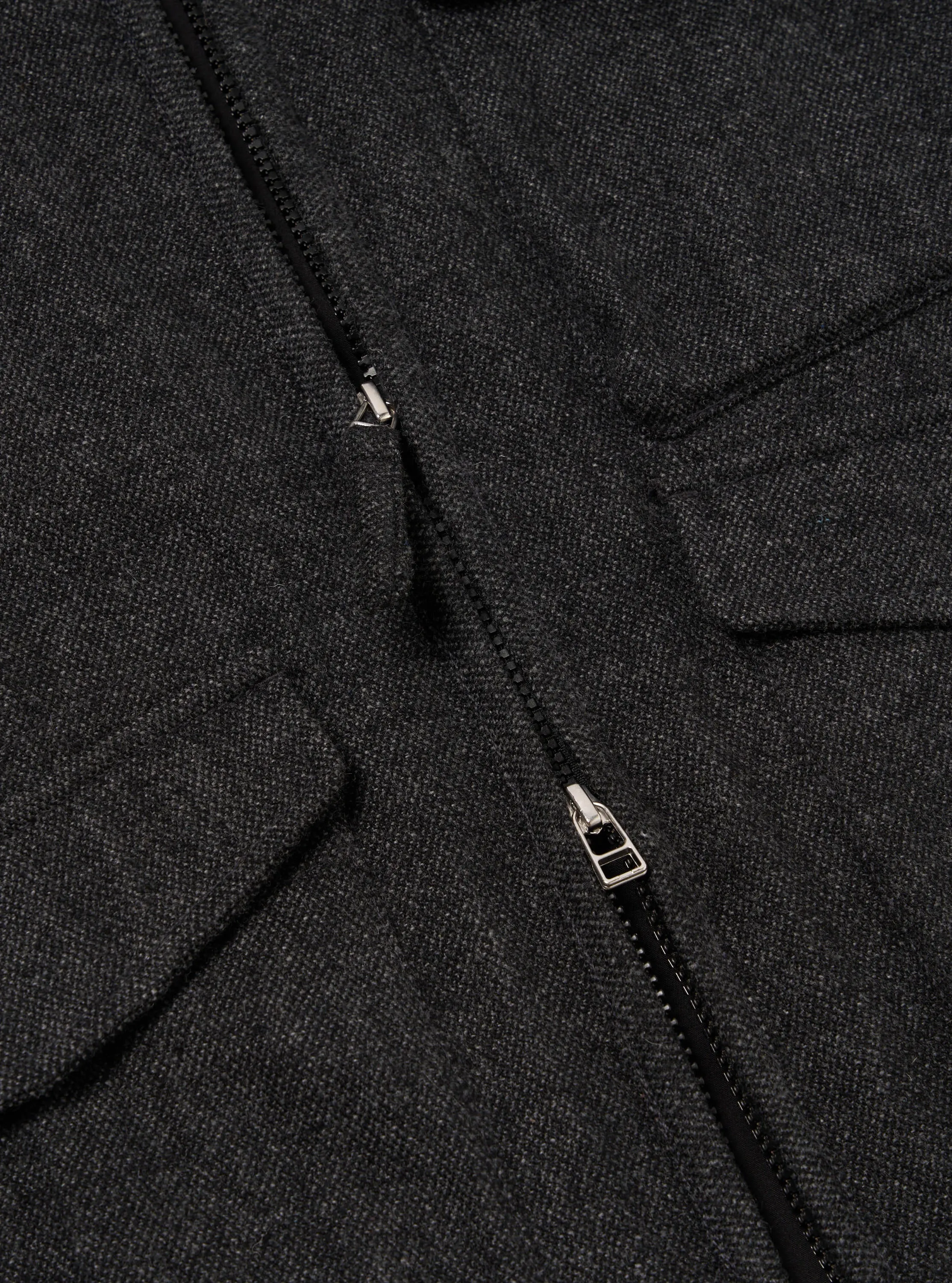 Universal Works Parachute Liner Jacket in Grey Anders Wool Upcycled