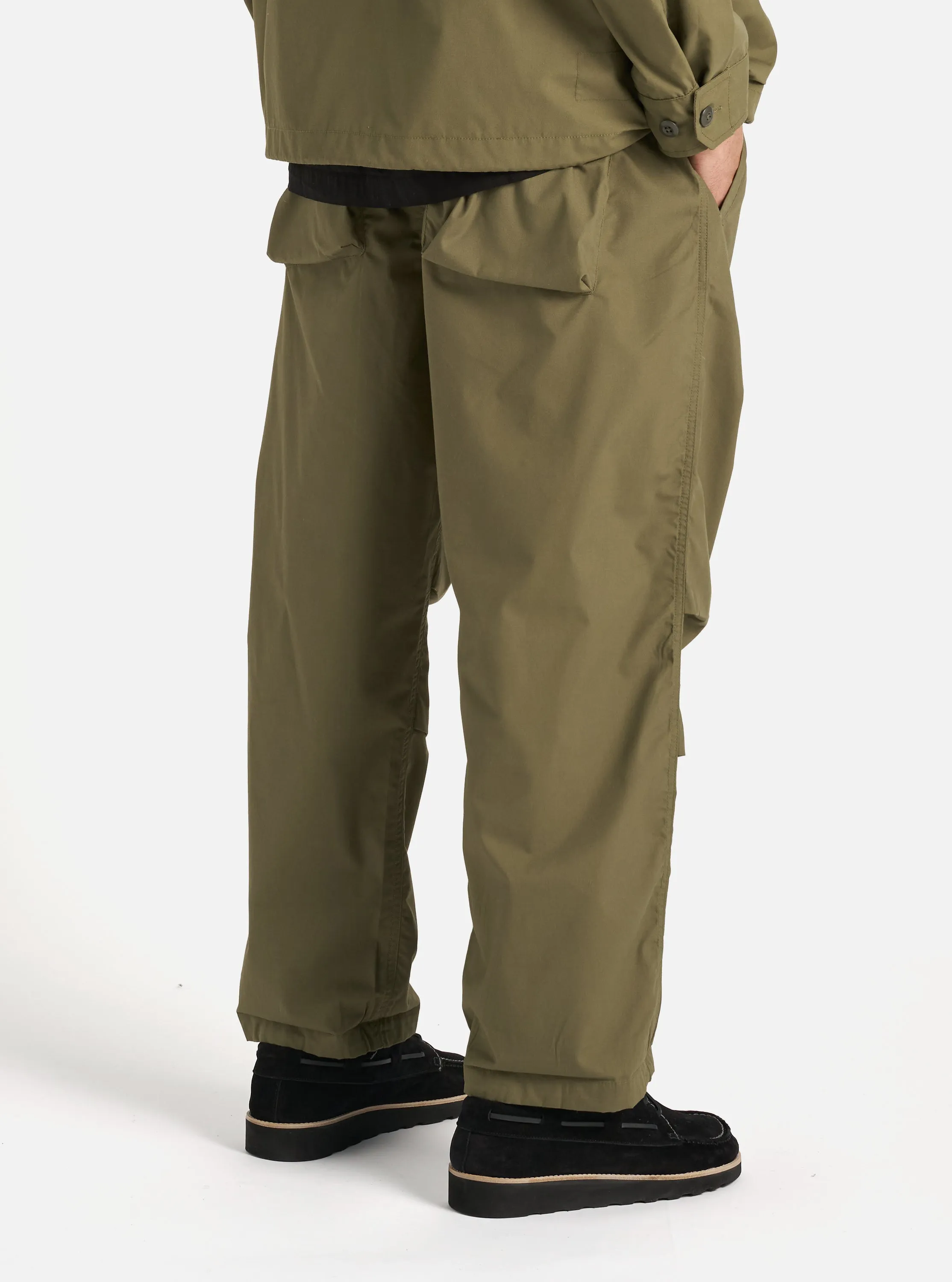 Universal Works Parachute Pant in Olive Recycled Polytech