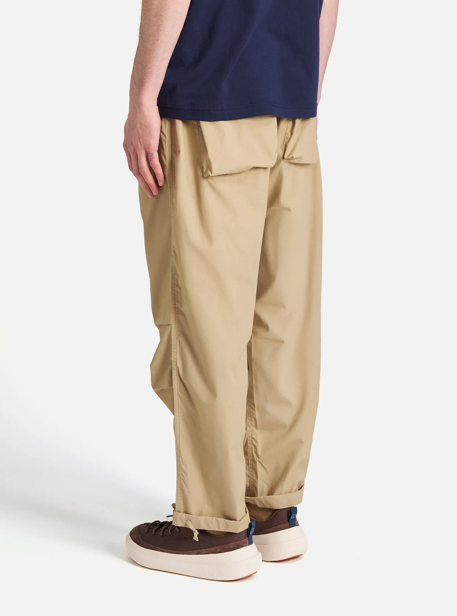 Universal Works Parachute Pant in Sand Recycled Polytech