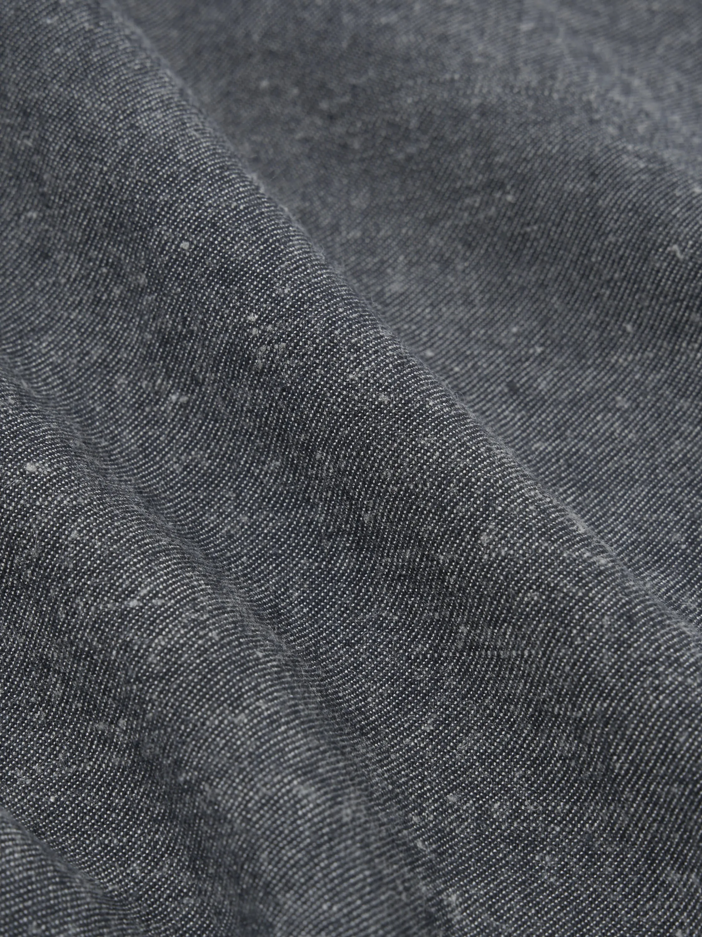 Universal Works Pleated Track Pant in Denim Lord Cotton Linen