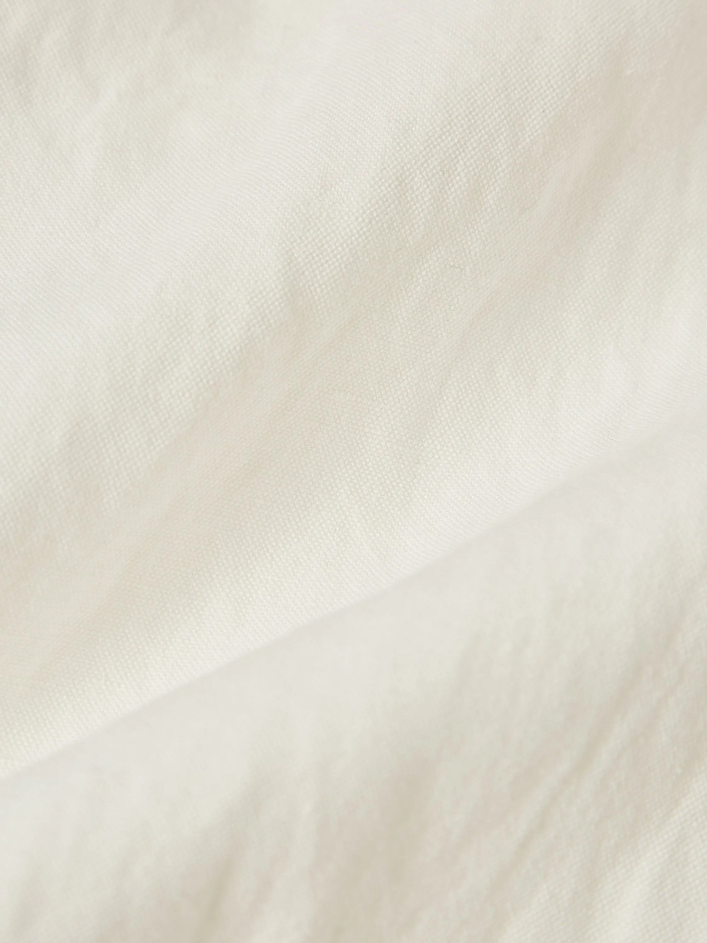 Universal Works Pleated Track Pant in Ecru Linen Slub Weave