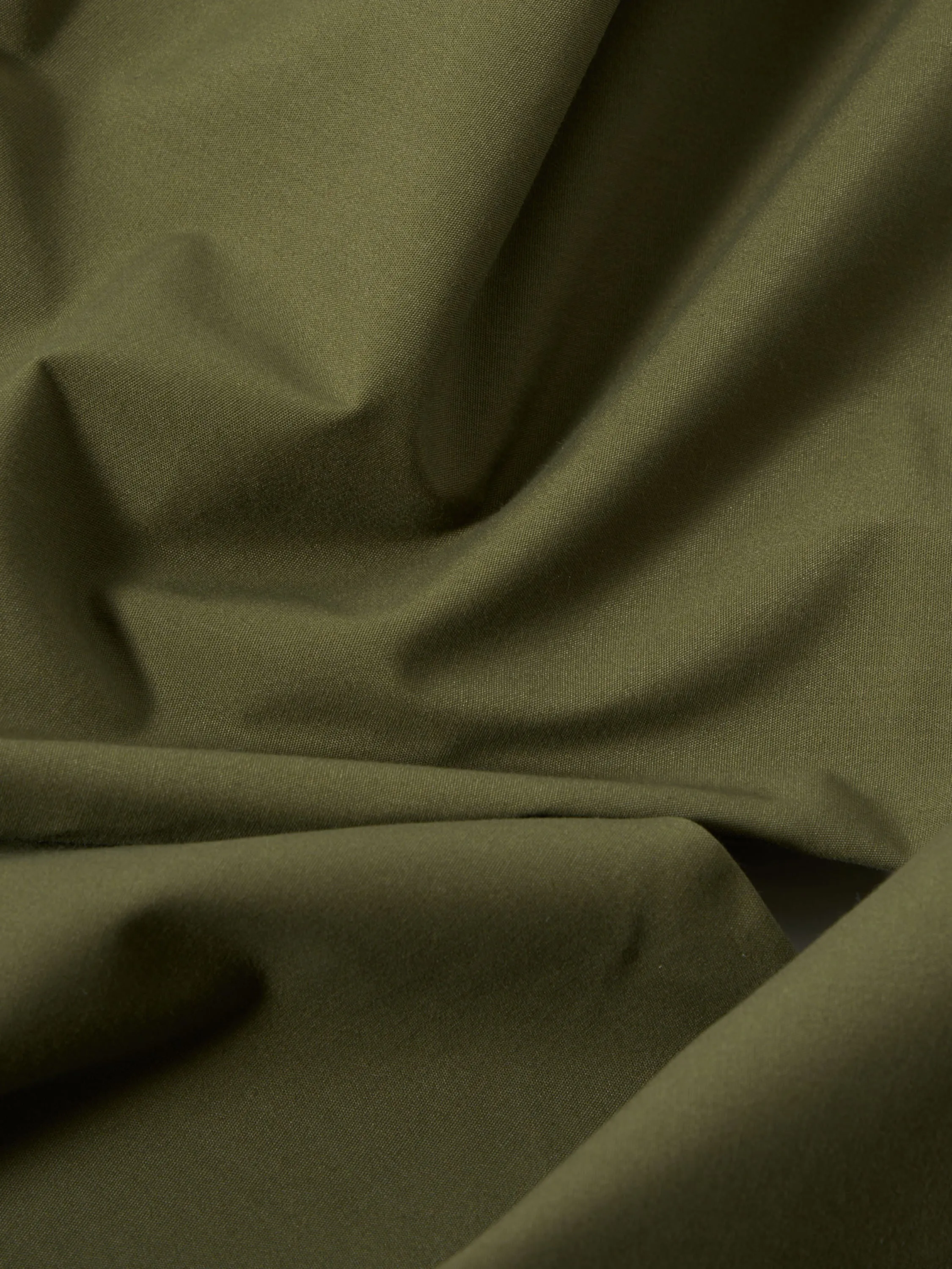 Universal Works Pleated Track Short in Olive Recycled Polytech