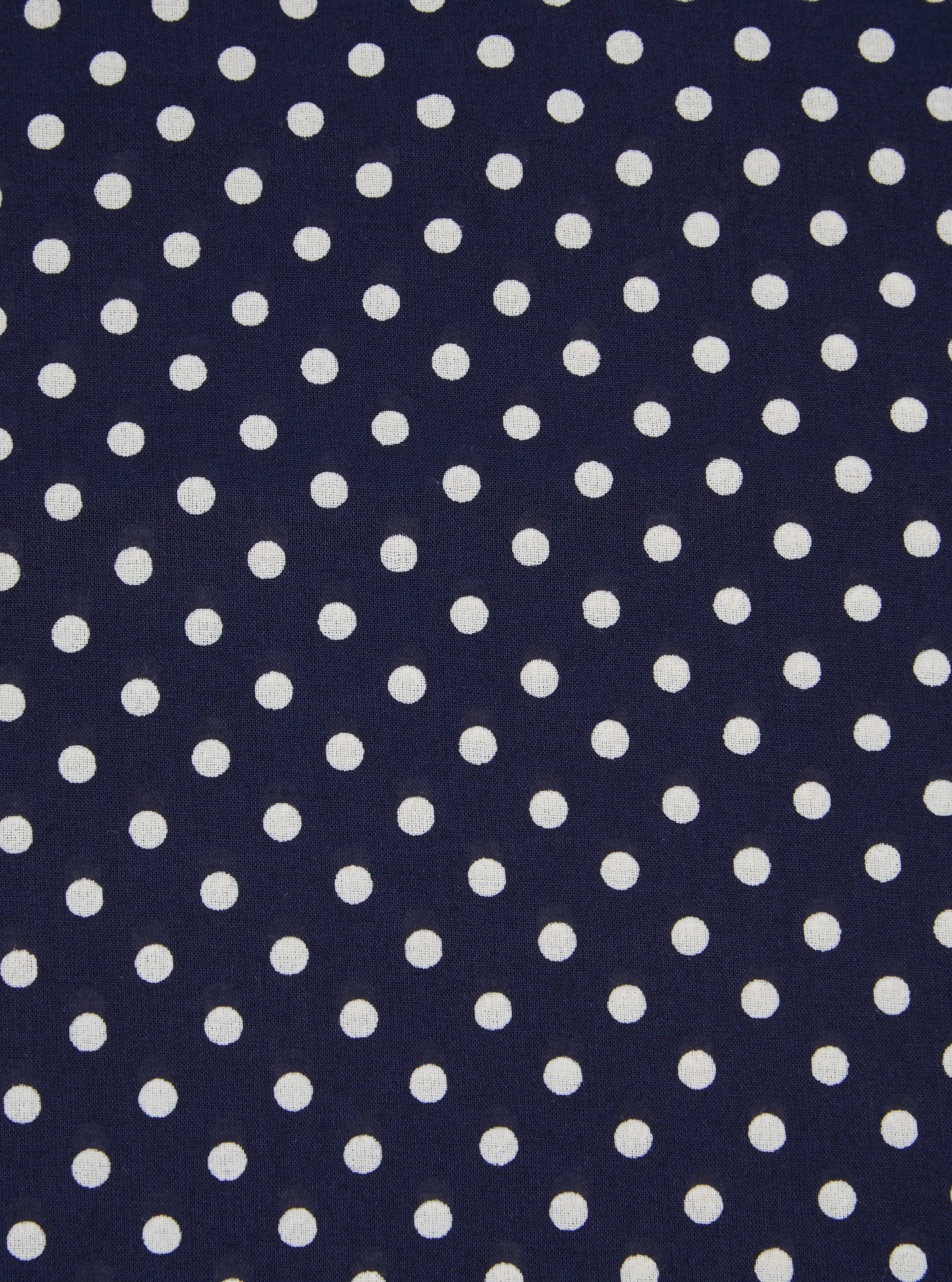 Universal Works Pocket Square in Navy Classic Dot
