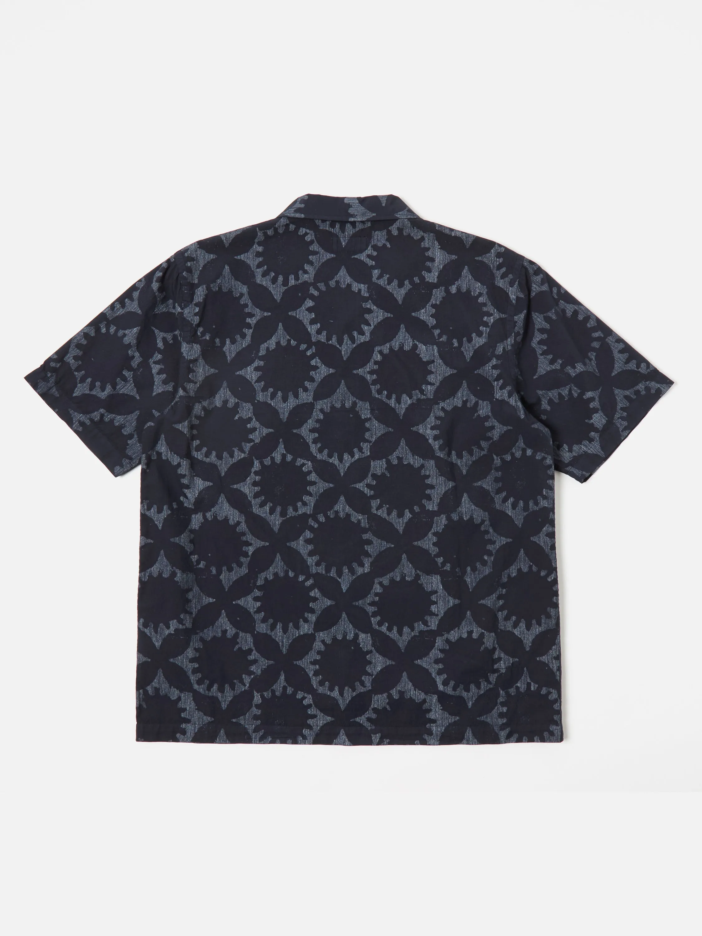 Universal Works Road Shirt in Navy Sun Print