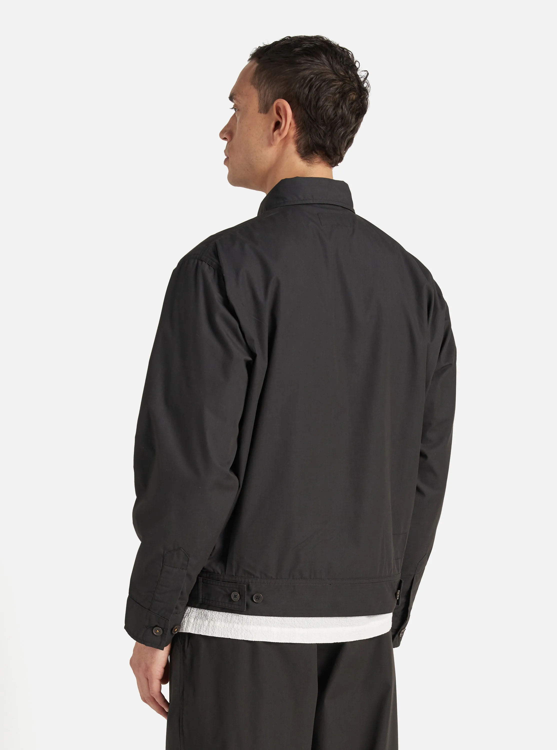 Universal Works Rose Bowl Jacket in Black Recycled Polytech