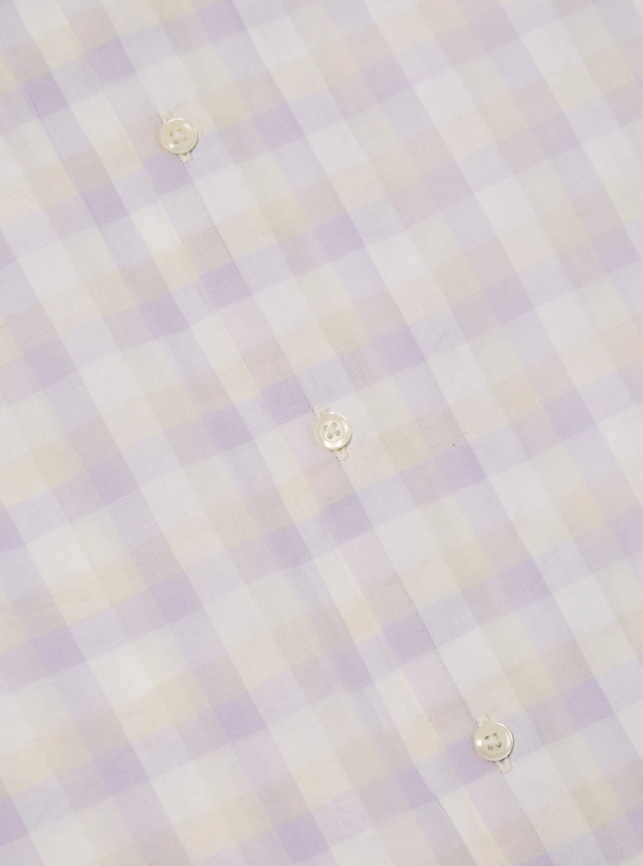 Universal Works Sal Road Shirt in Lilac Pastel Check