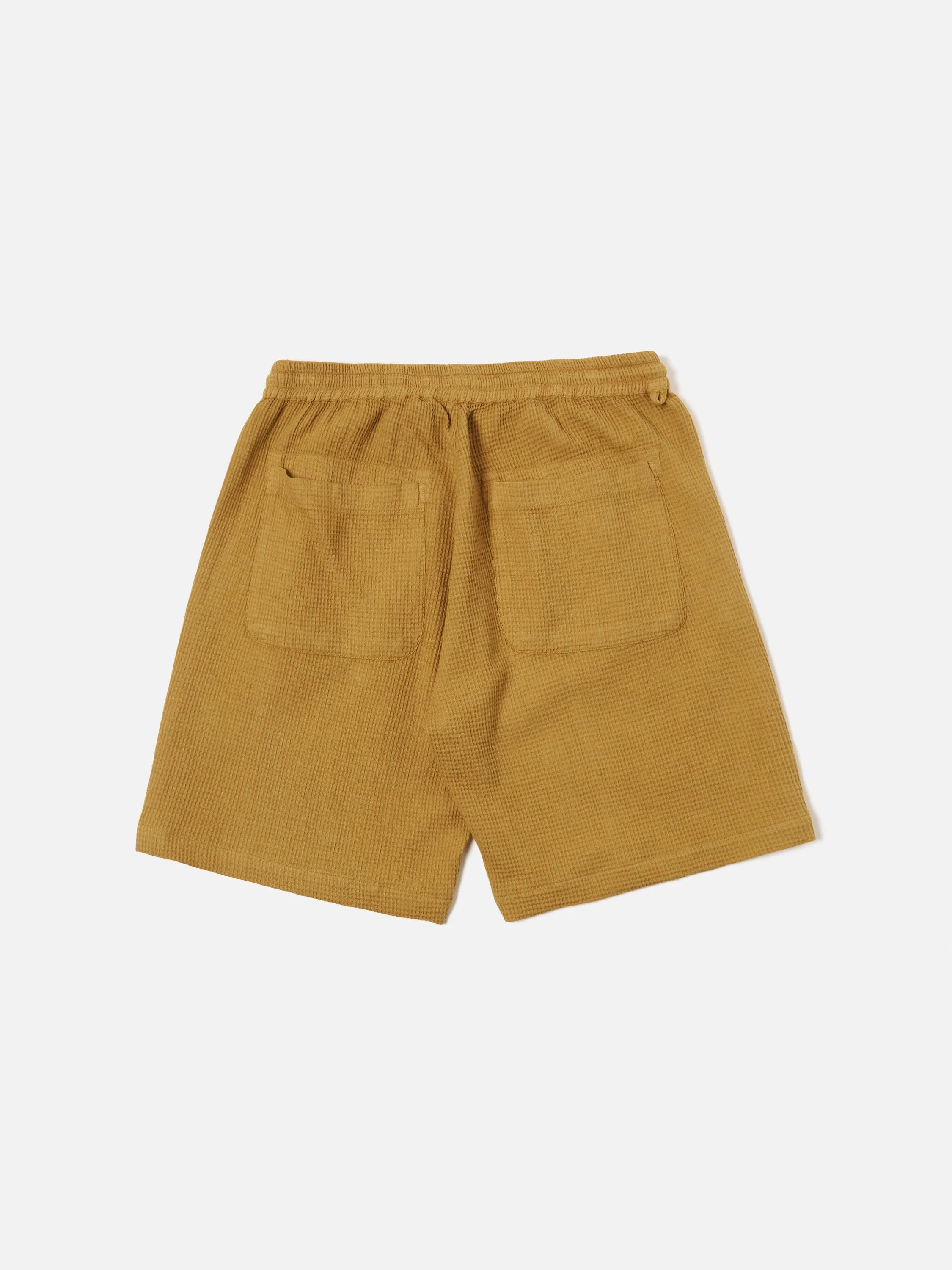 Universal Works Simple Short in Camel Japanese Waffle