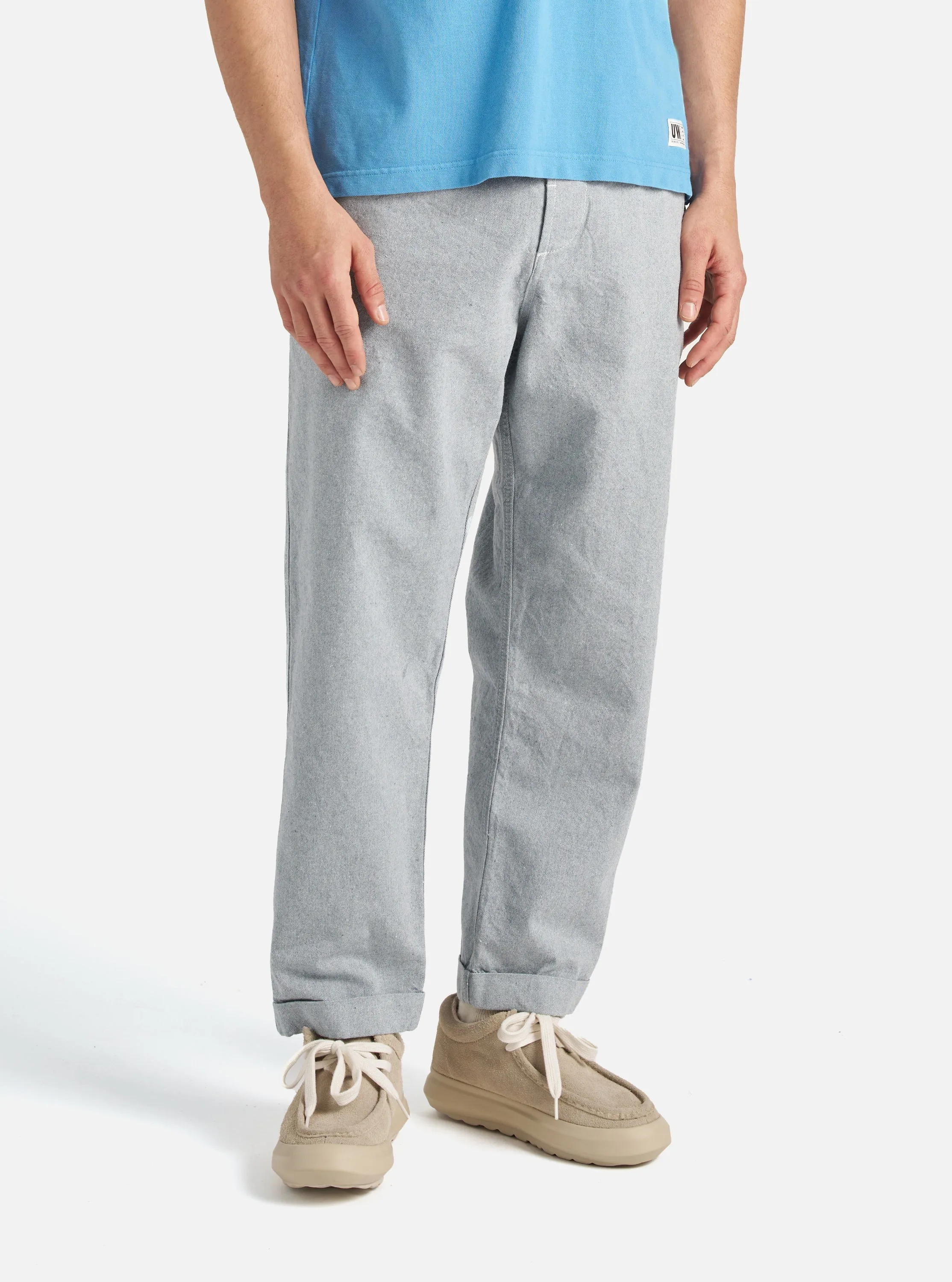 Universal Works Super Chino in Indigo Reworked Jean Cloth