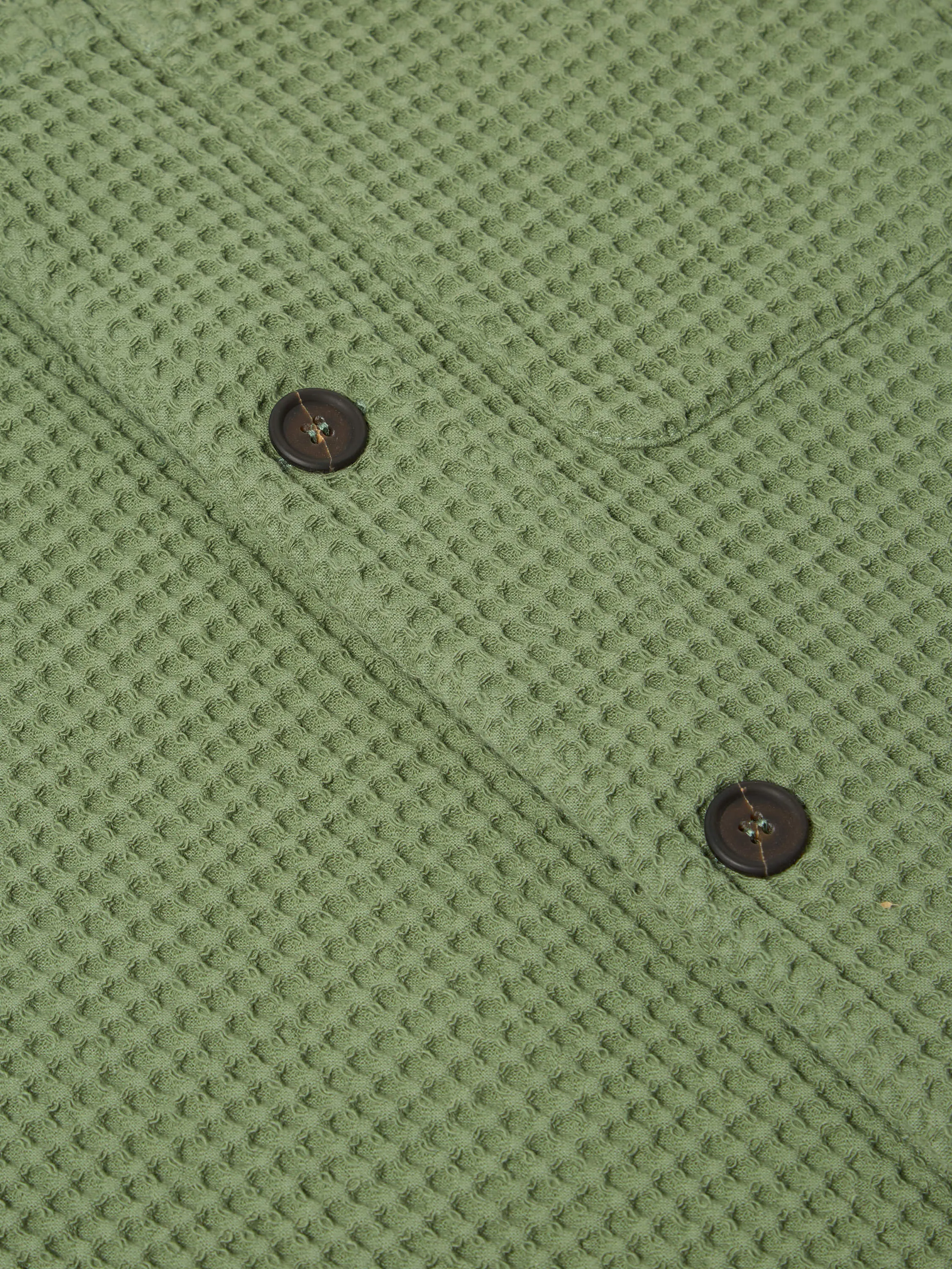 Universal Works Tech Overshirt in Birch Pike Waffle