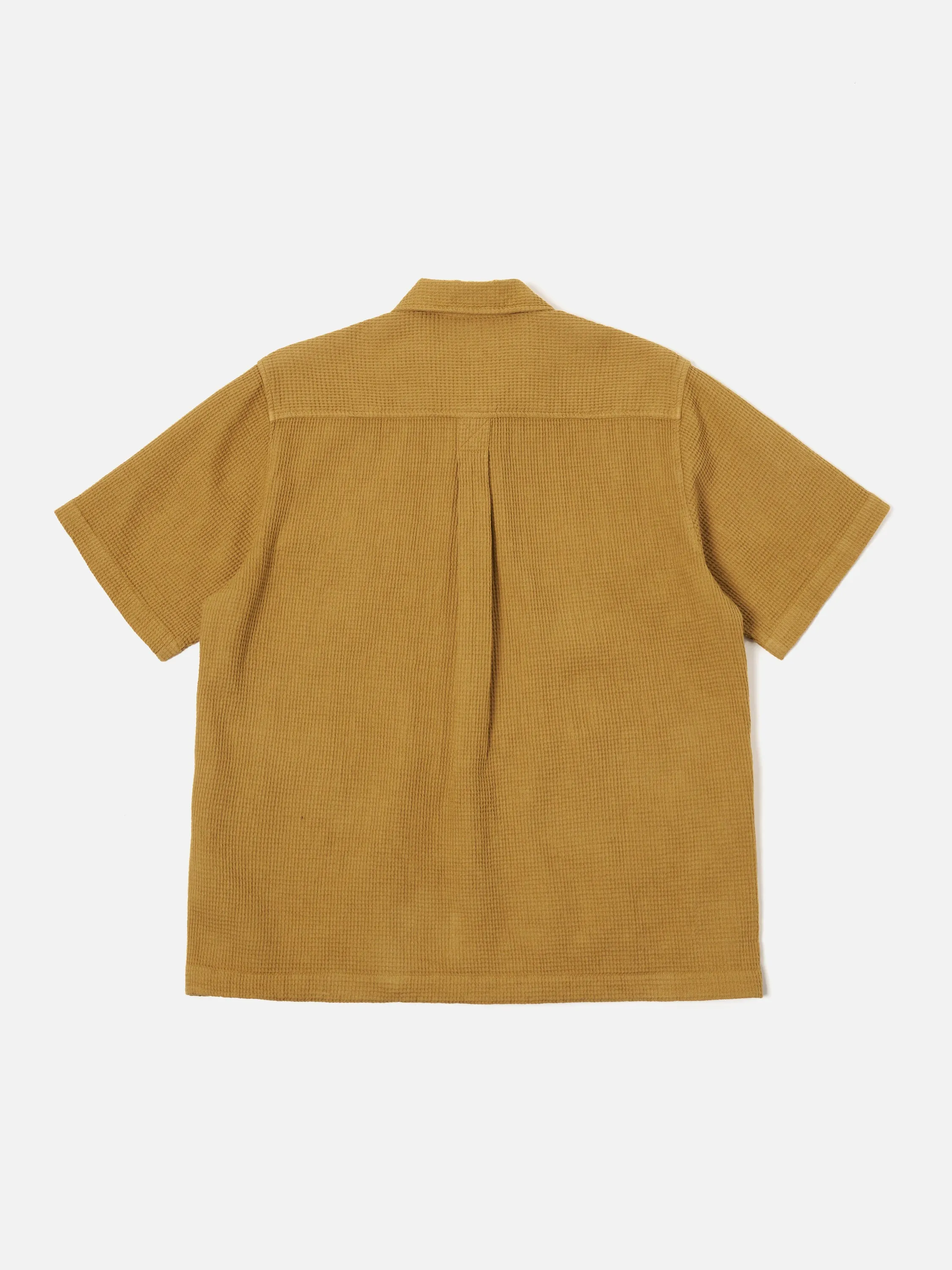 Universal Works Tech Overshirt in Camel Japanese Waffle