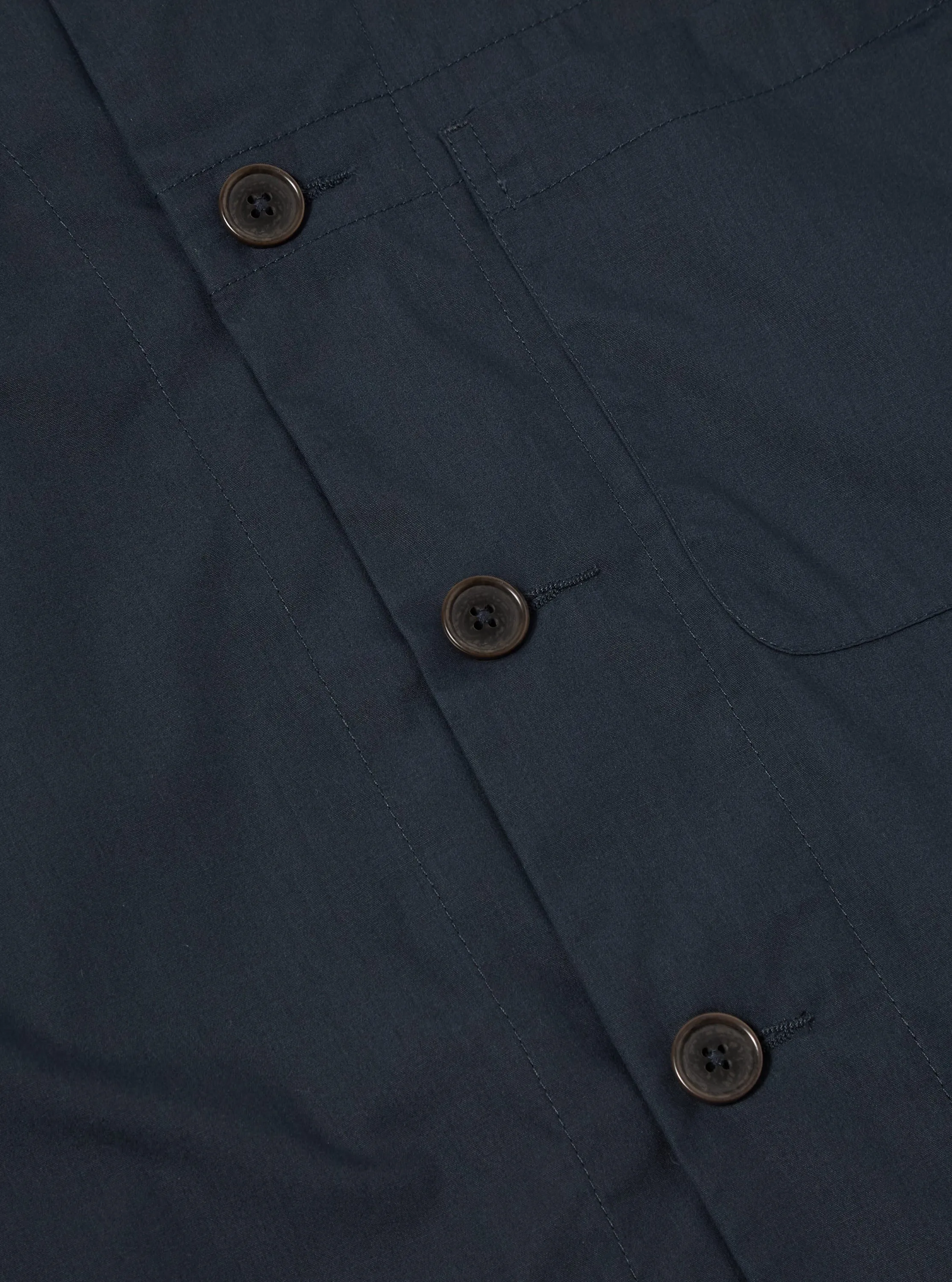 Universal Works Tech Overshirt in Navy Recycled Polytech