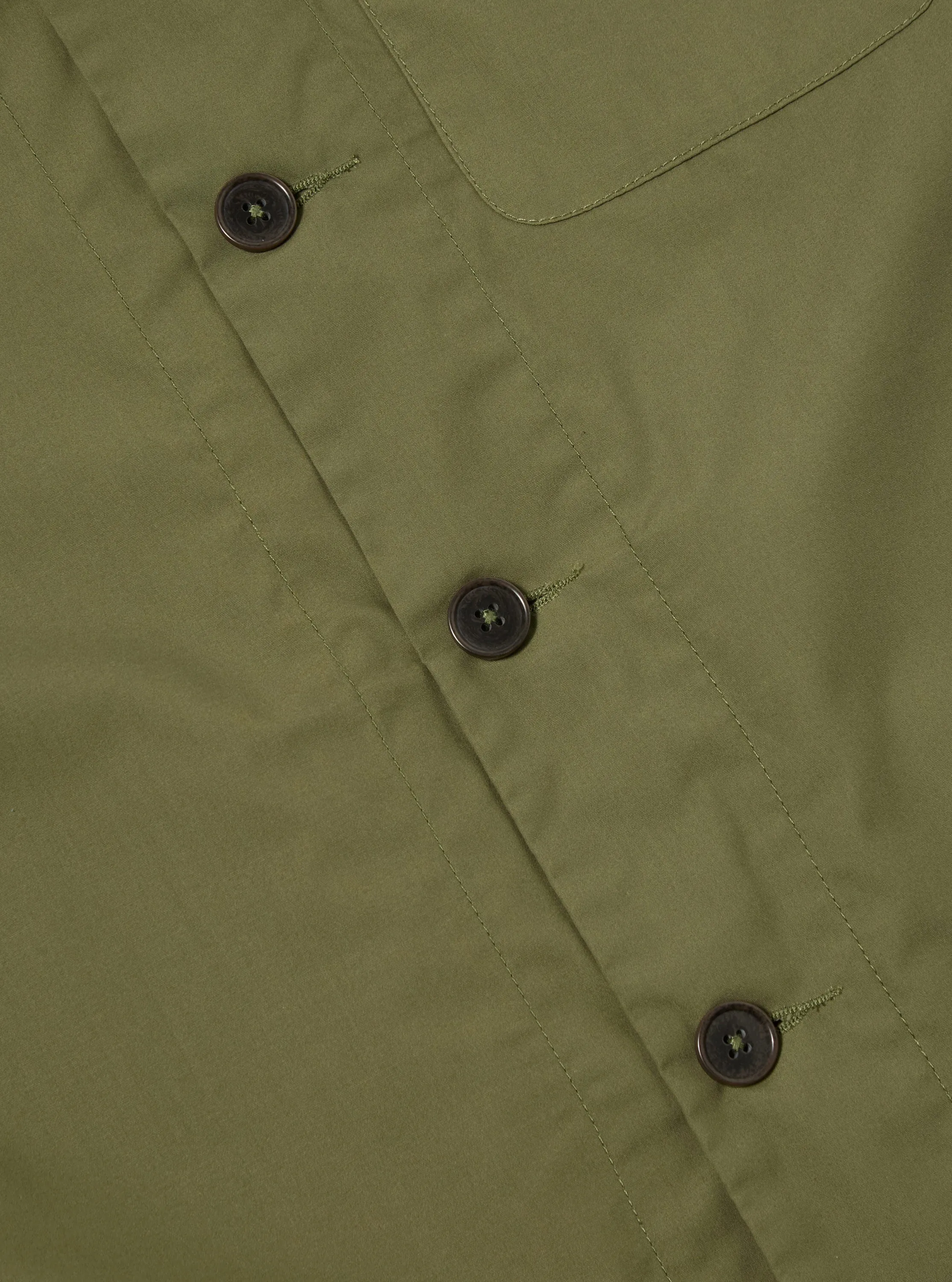 Universal Works Tech Overshirt in Olive Recycled Polytech
