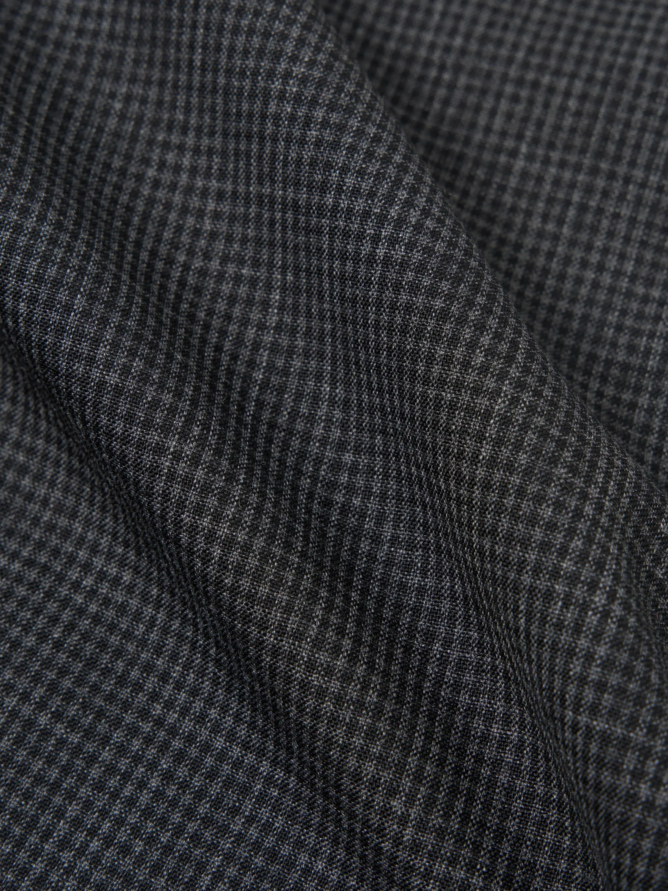 Universal Works Three Button Jacket in Black Mini Check