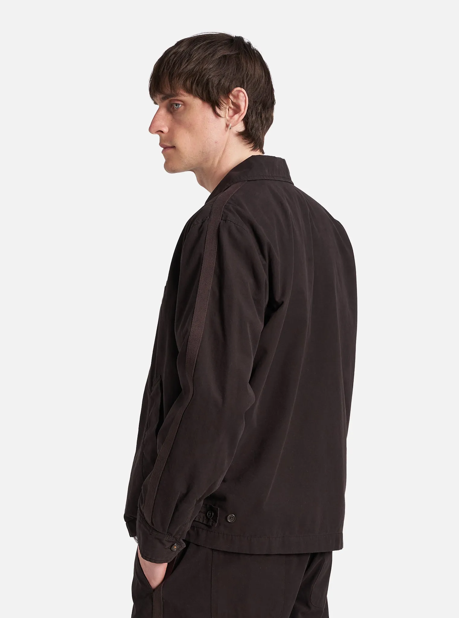Universal Works Windcheater Jacket in Licorice Summer Canvas