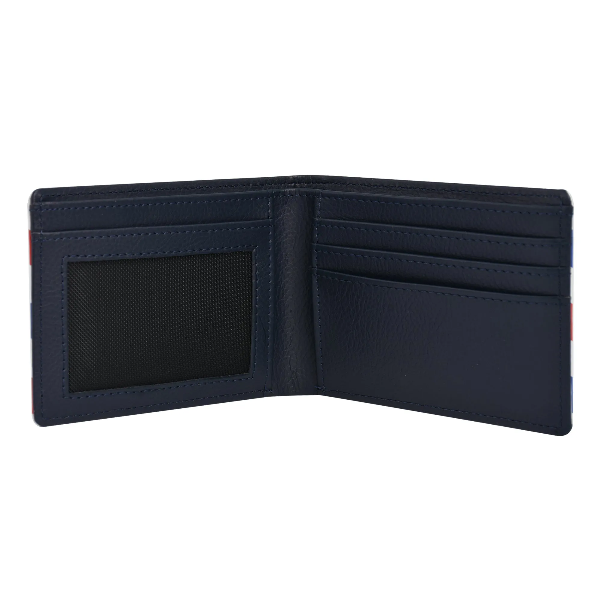 USPS U.S Mail Eagle Stamp Logo Bifold Wallet, Slim Wallet in Decorative Tin Case, Multi
